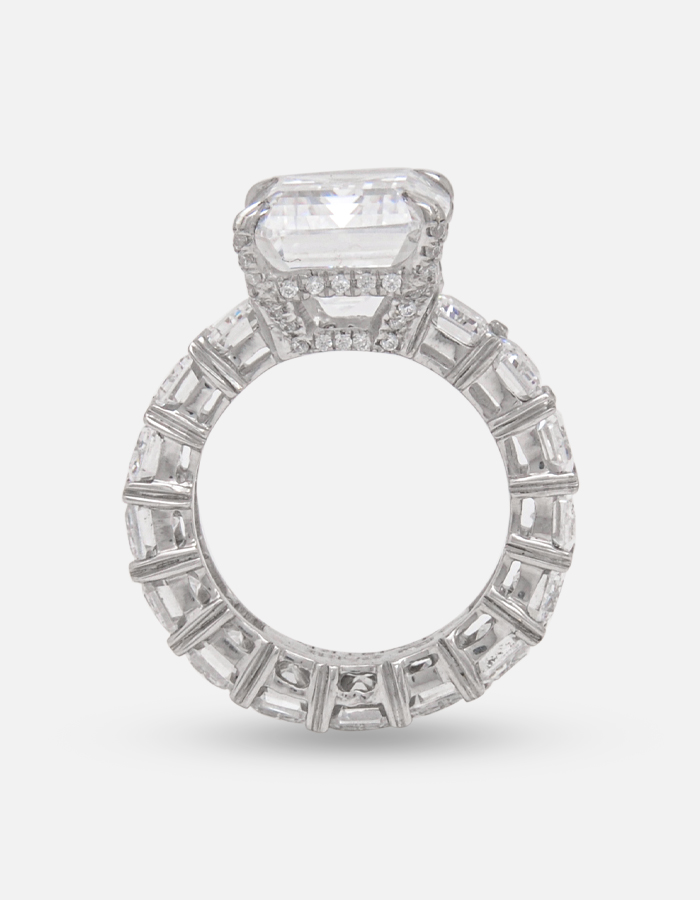 Emerald-Cut Signature Adastra CZ Engagement Ring