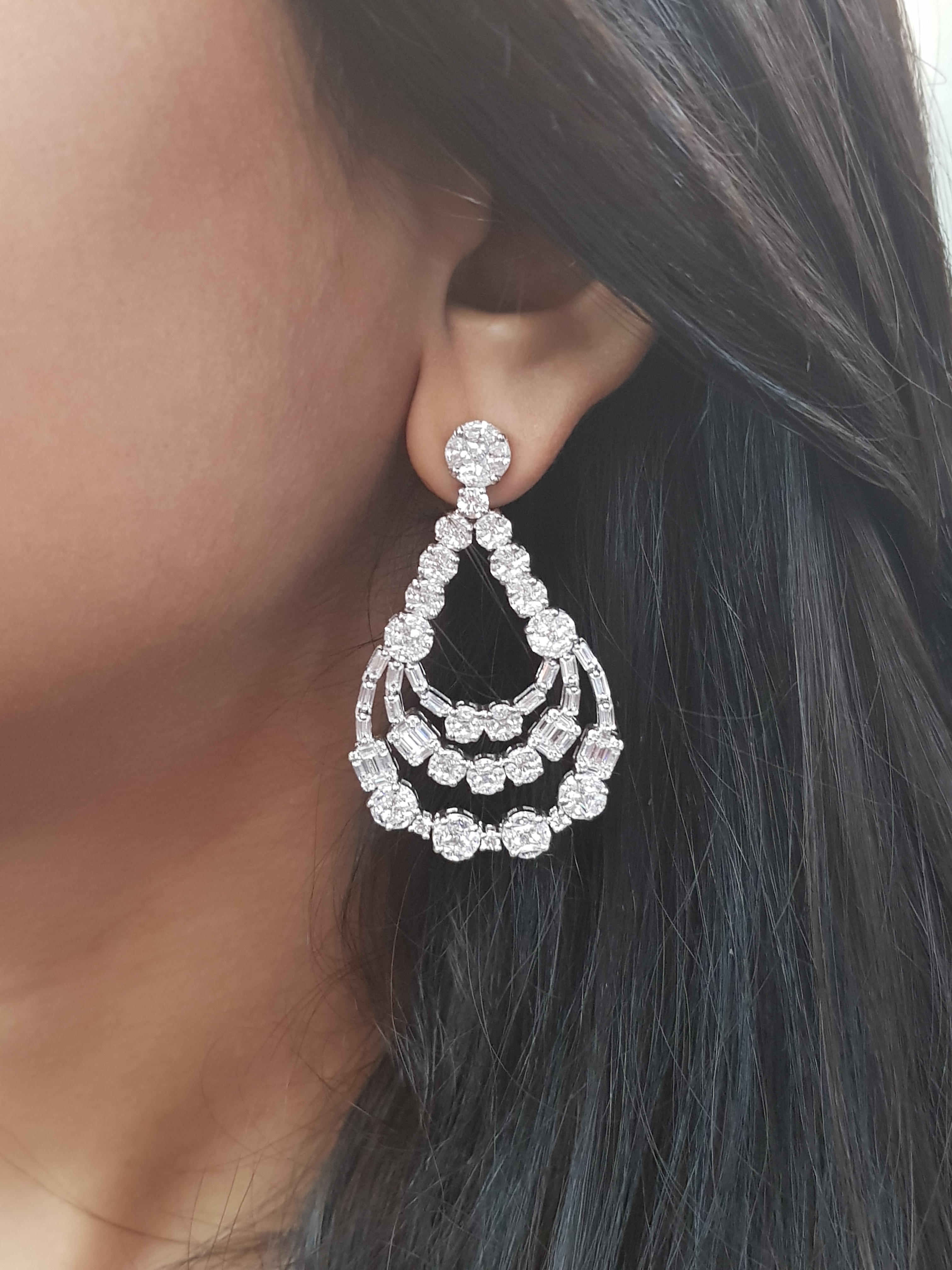 Elegant Signature Adastra CZ Drop Earrings