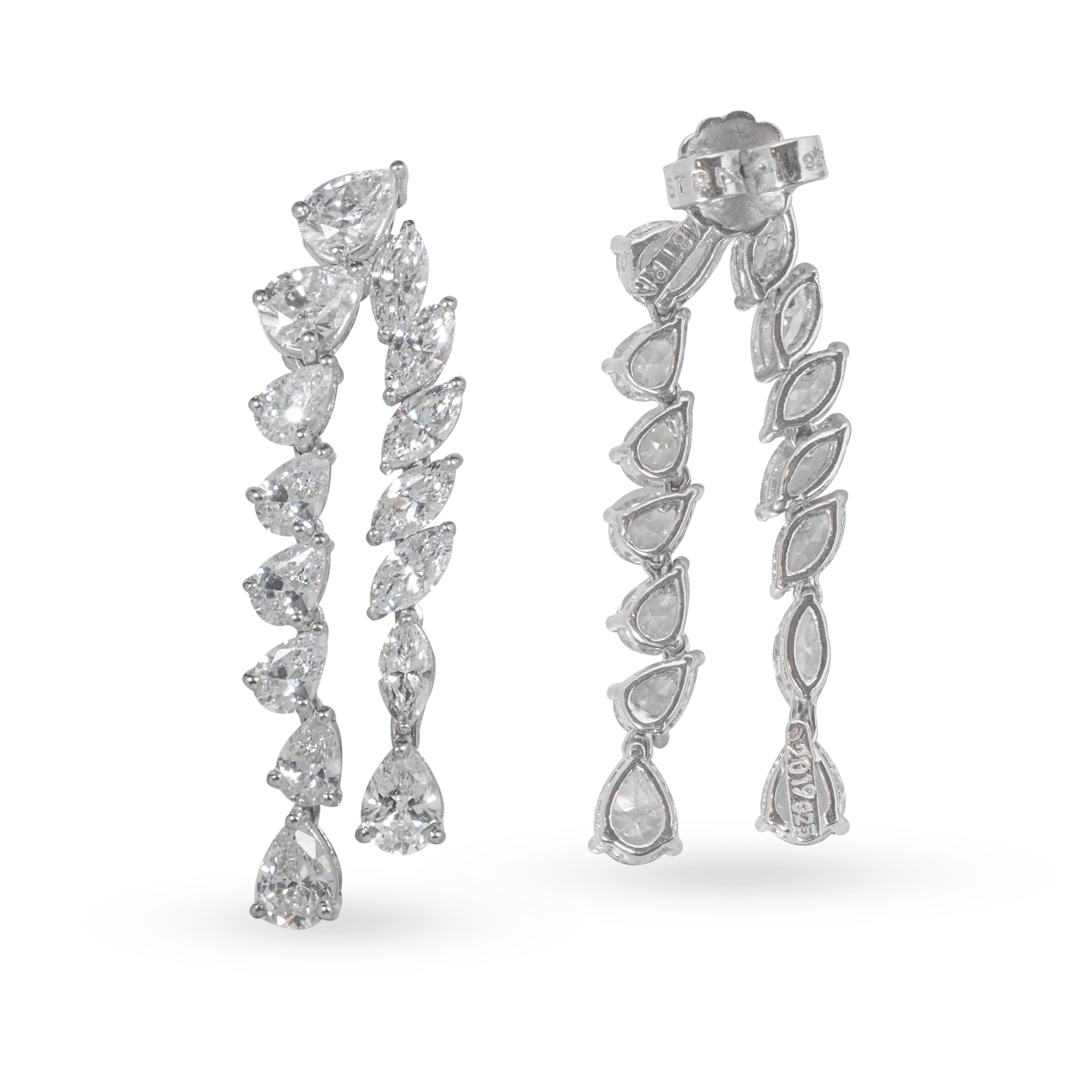 Elegant Pear-Cut Drop Earrings