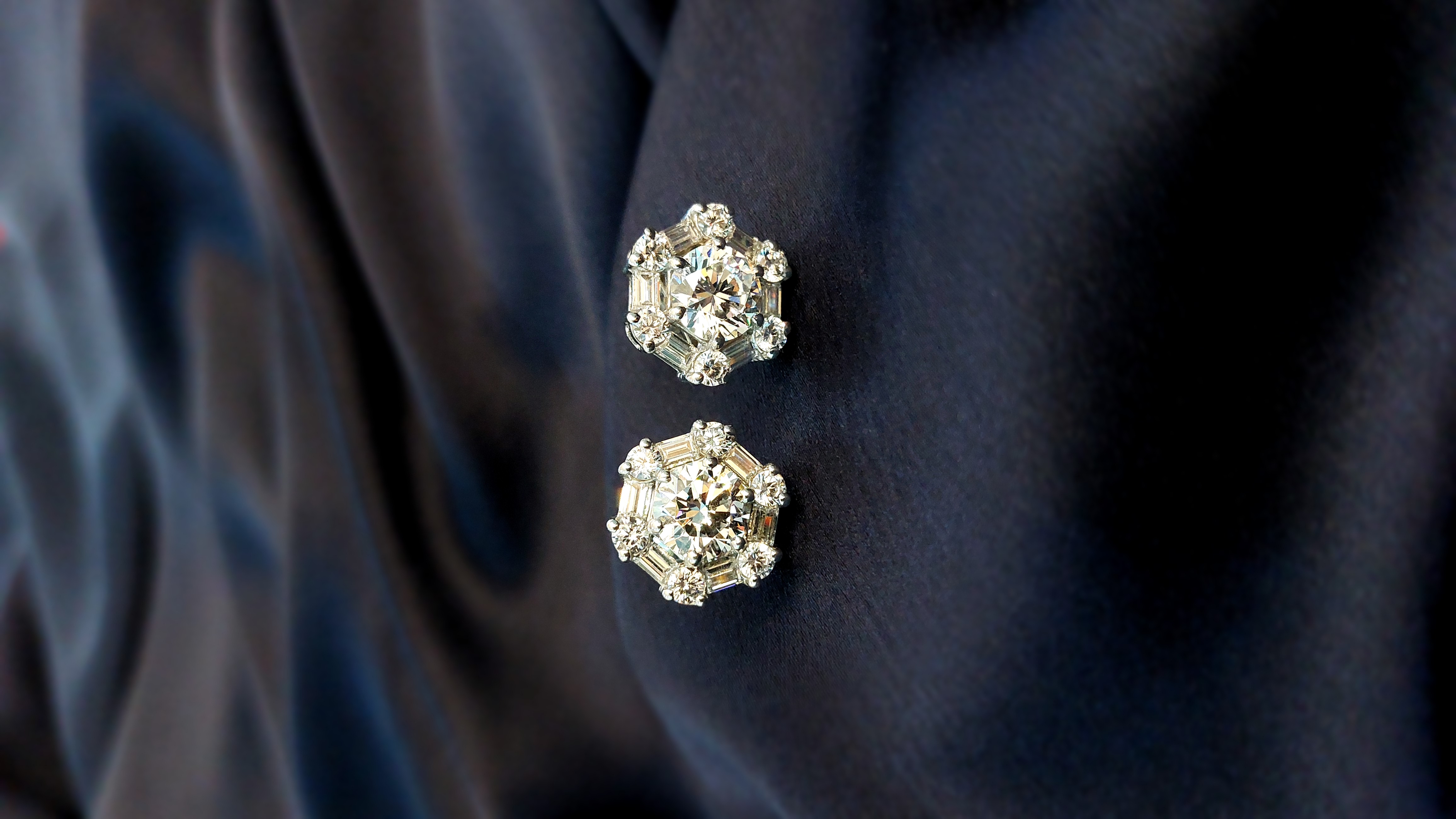 Signature Adastra CZ Halo Stud Earrings