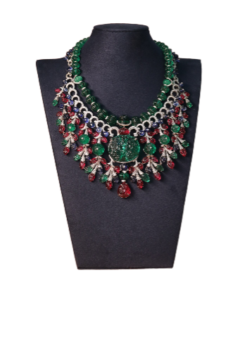 Luxury Gemstone Statement Necklace