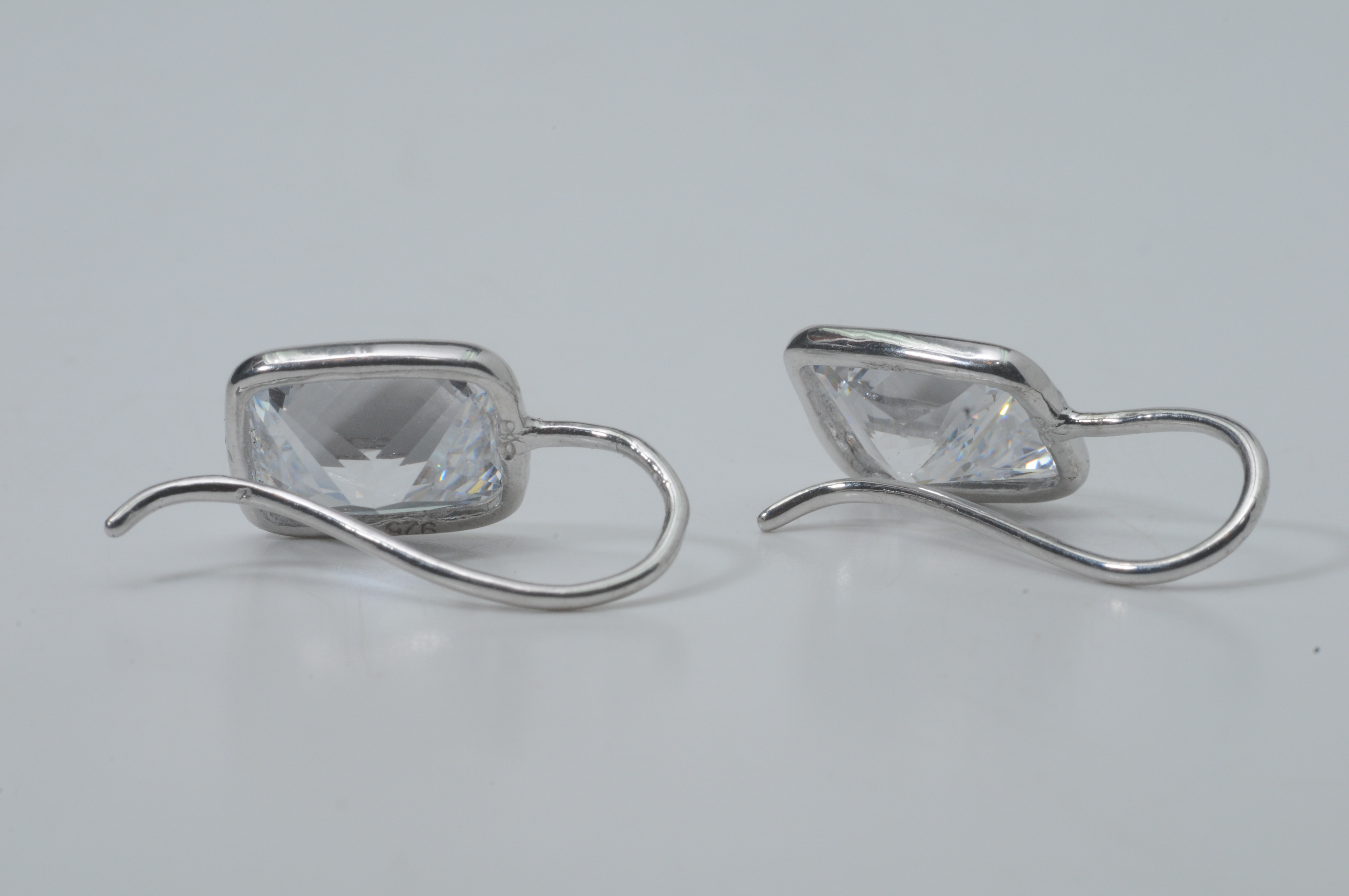 Radiant Cushion Cut Drop Earrings