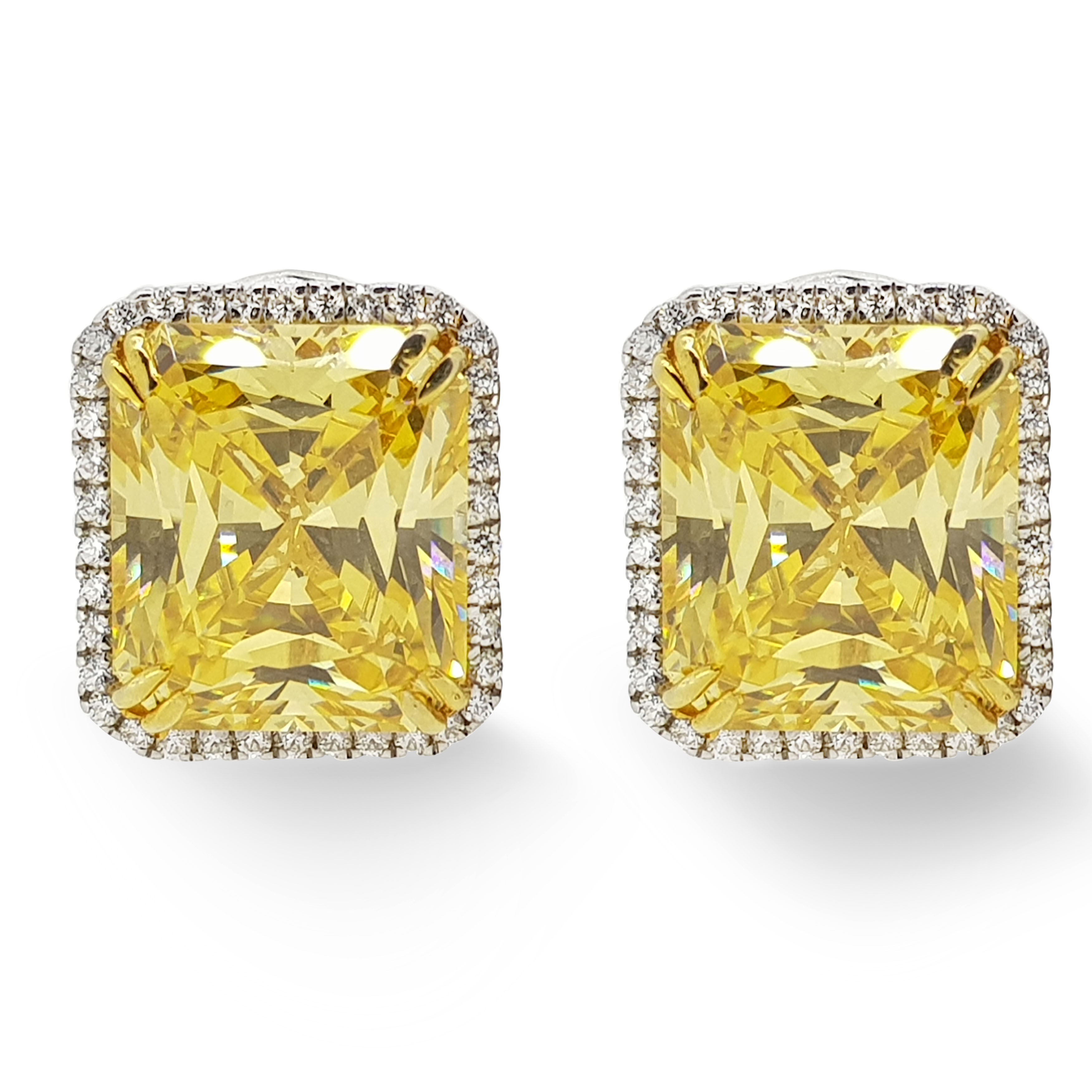 Yellow Signature Adastra CZ Stud Earrings