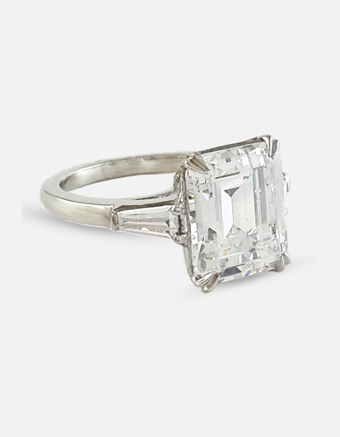 Emerald Cut Signature Adastra CZ Ring