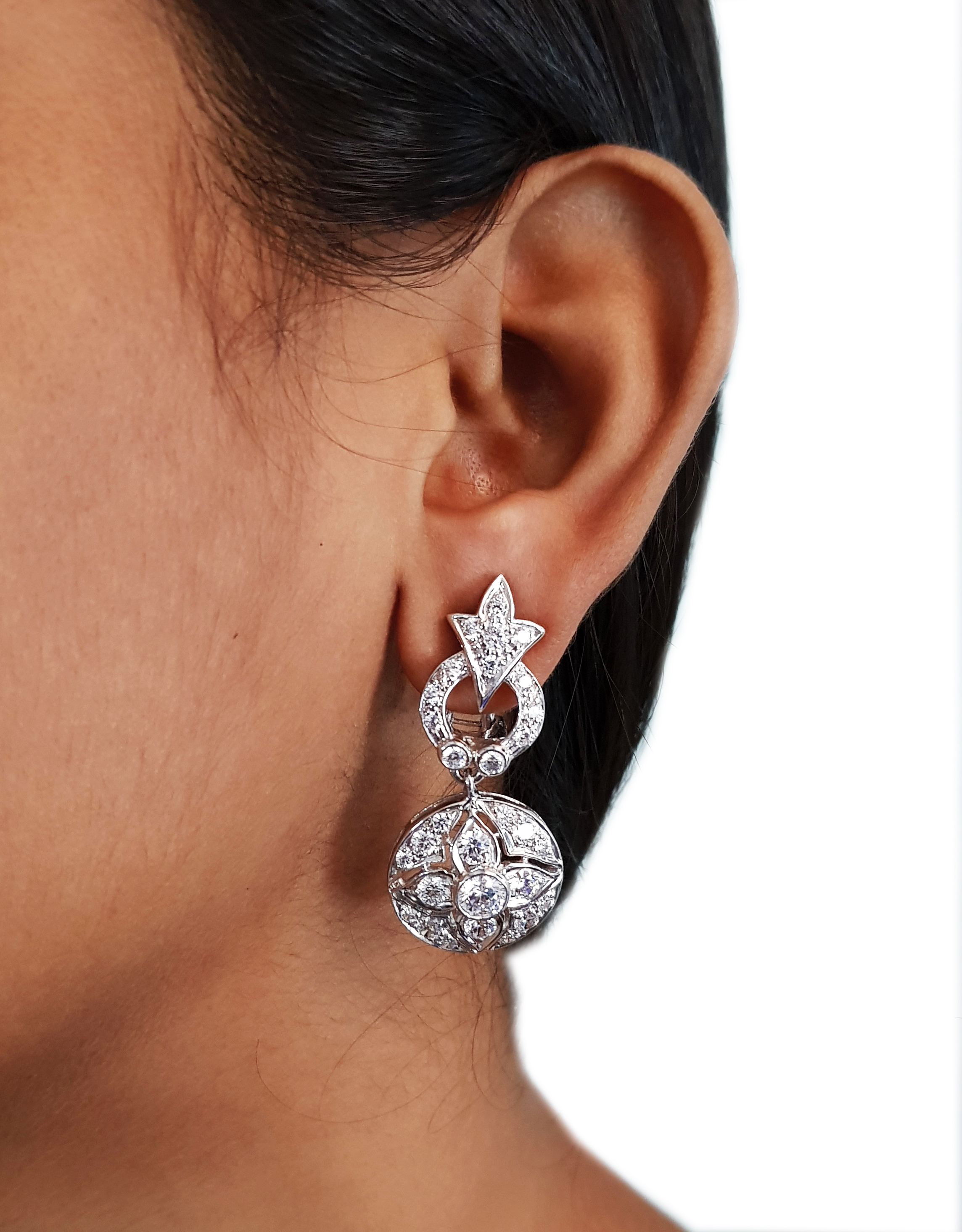 Vintage Signature Adastra CZ Drop Earrings