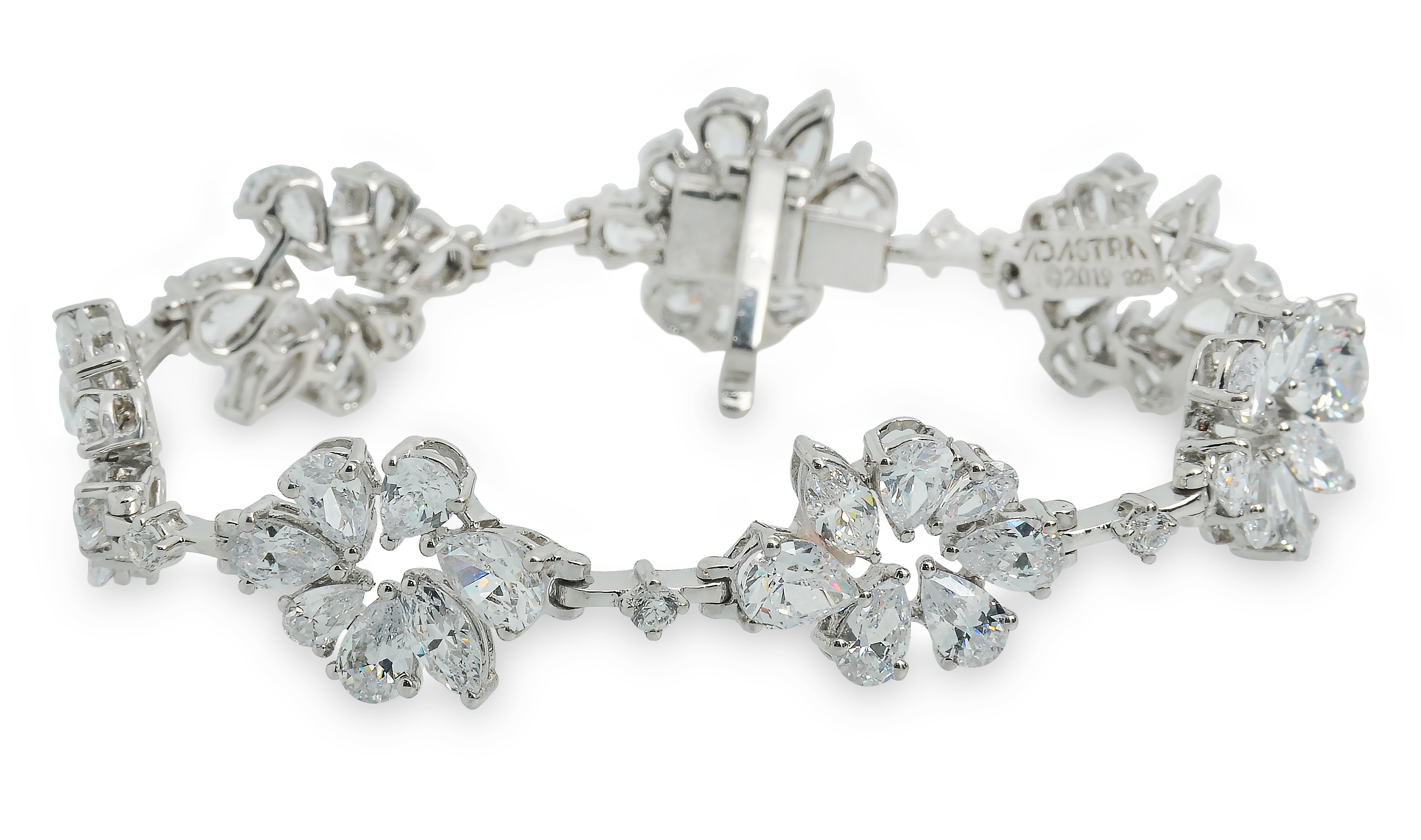 Signature Adastra CZ Cluster Tennis Bracelet