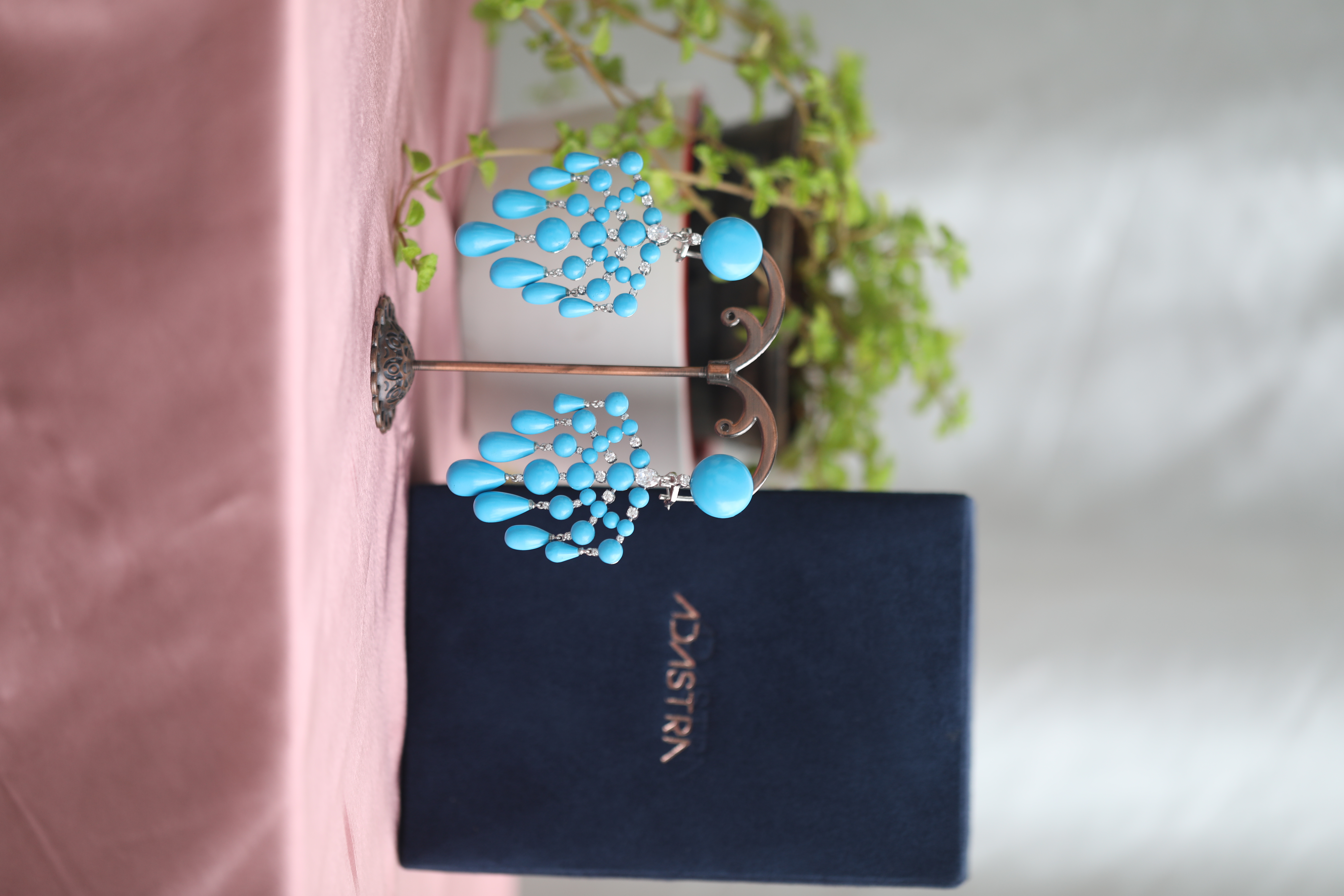 Turquoise Chandelier Earrings