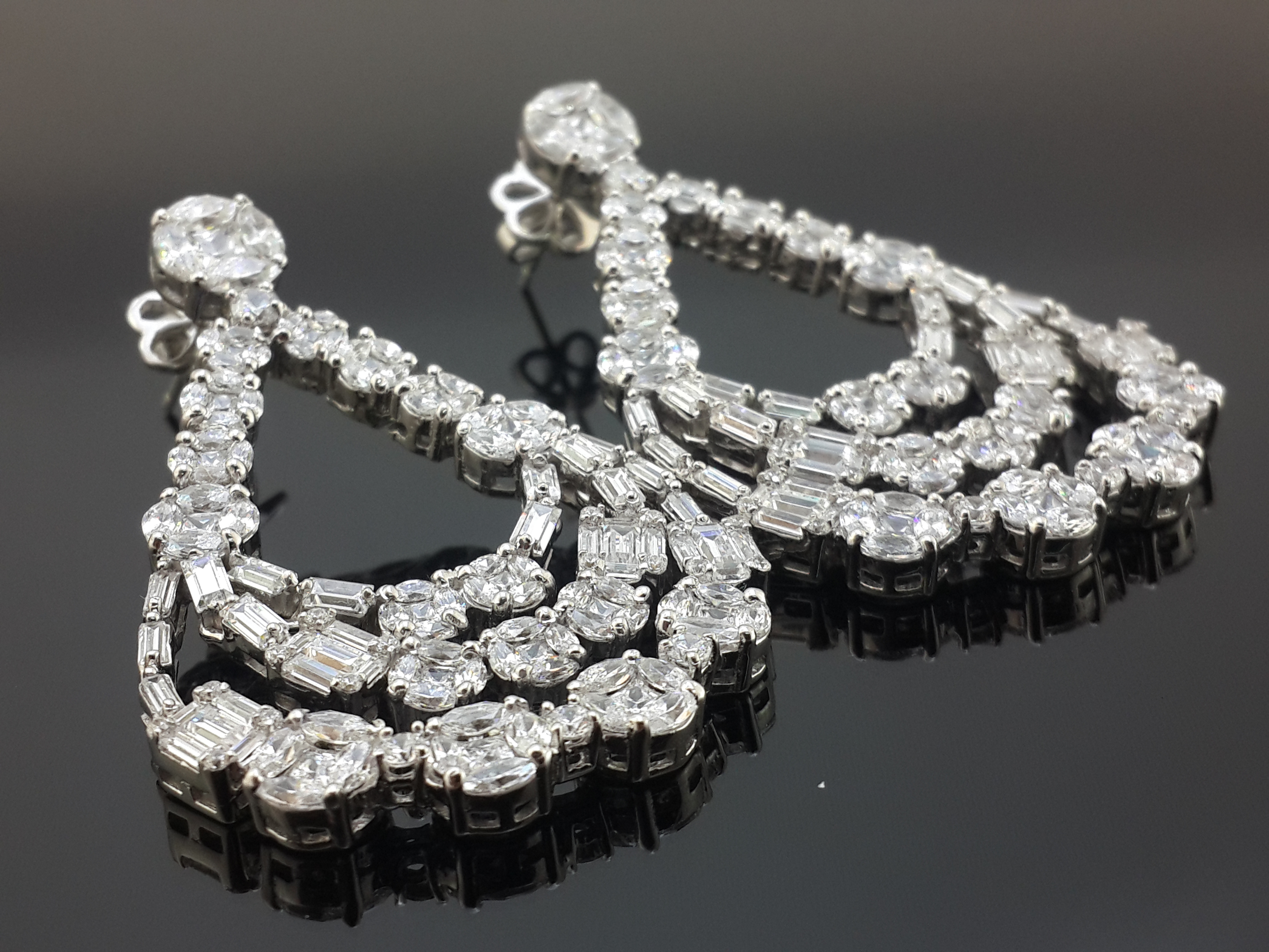Elegant Signature Adastra CZ Drop Earrings