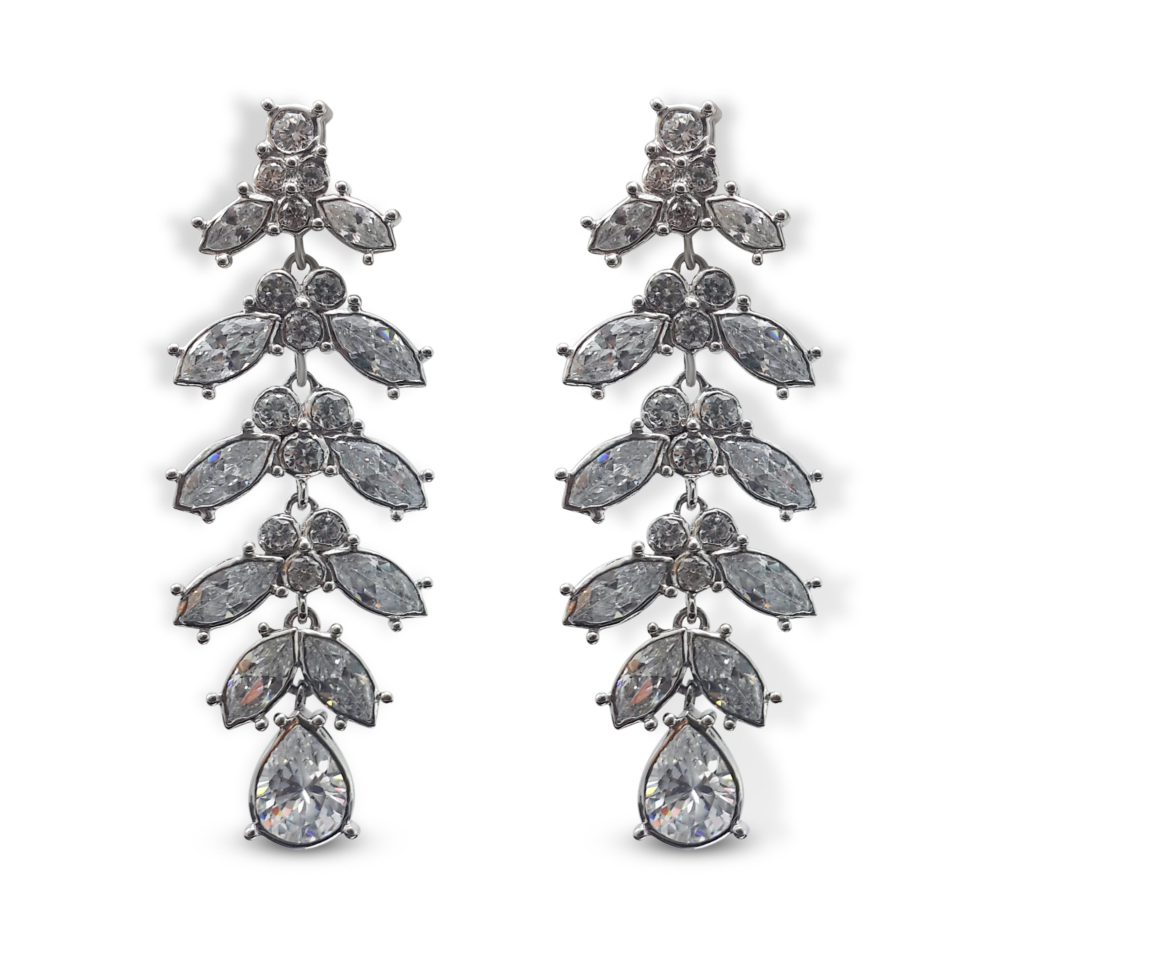 Crystal Drop Chandelier Earrings
