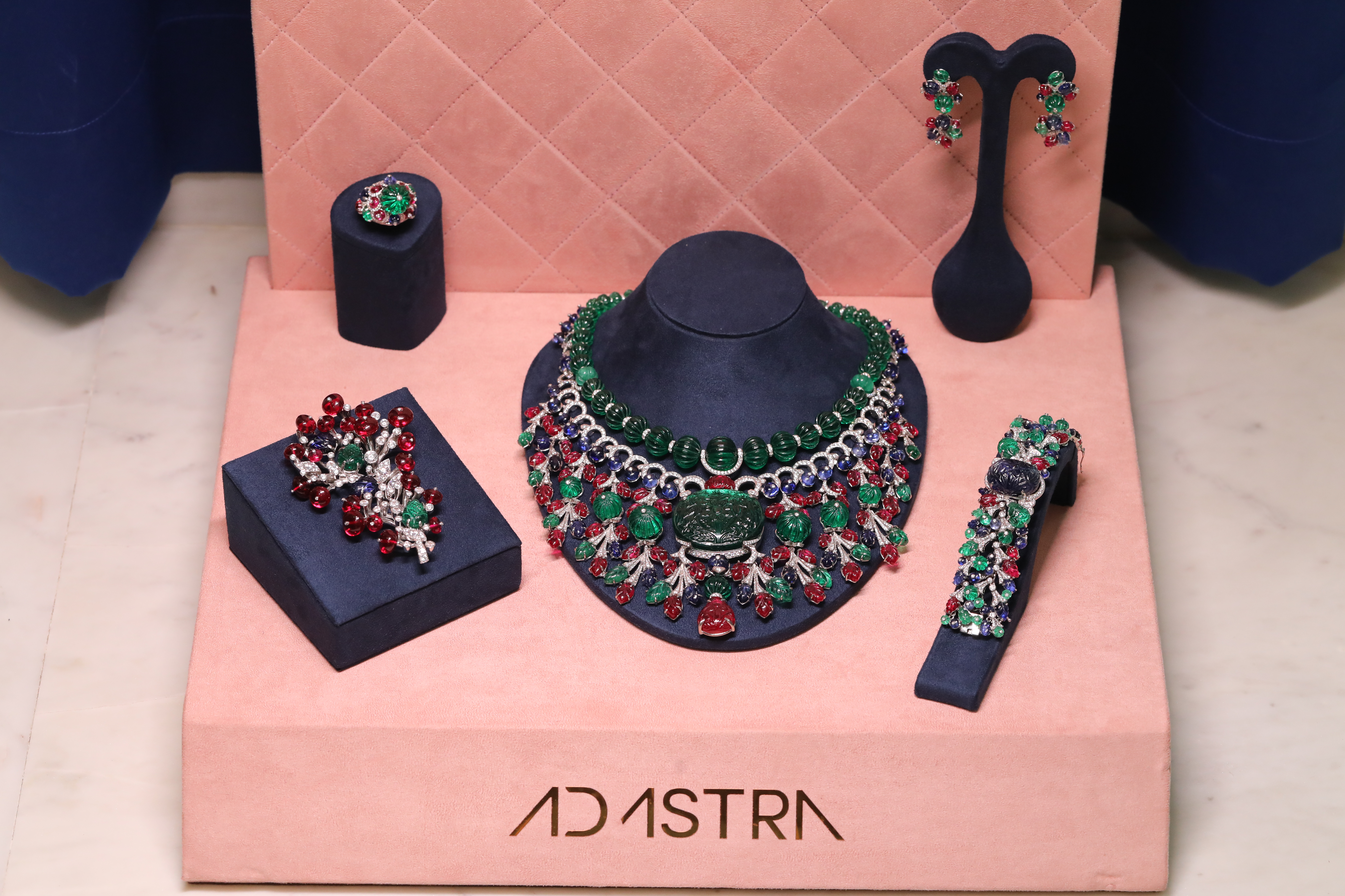 Luxury Gemstone Statement Necklace