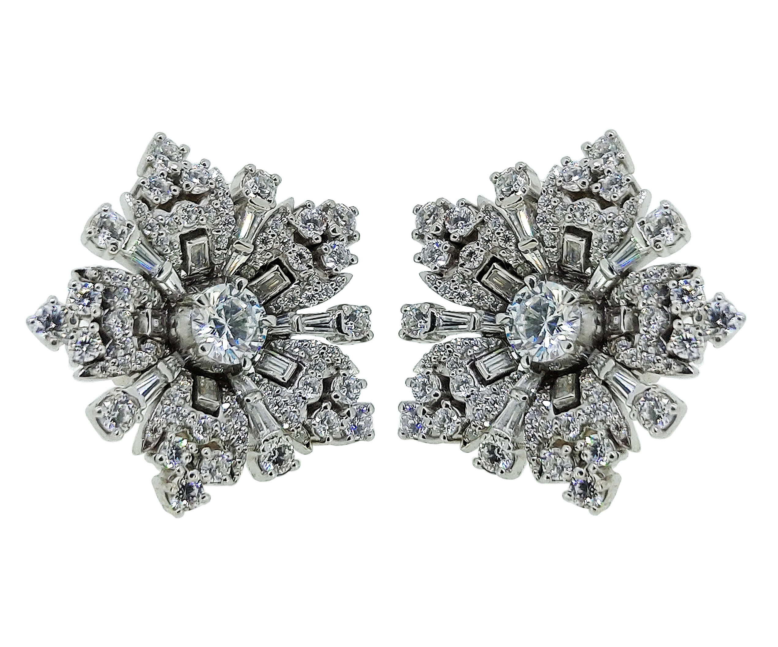 Signature Adastra CZ Floral Stud Earrings