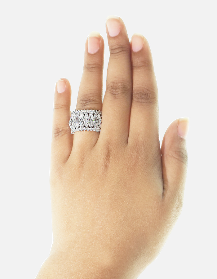 Luxury Crystal Statement Ring