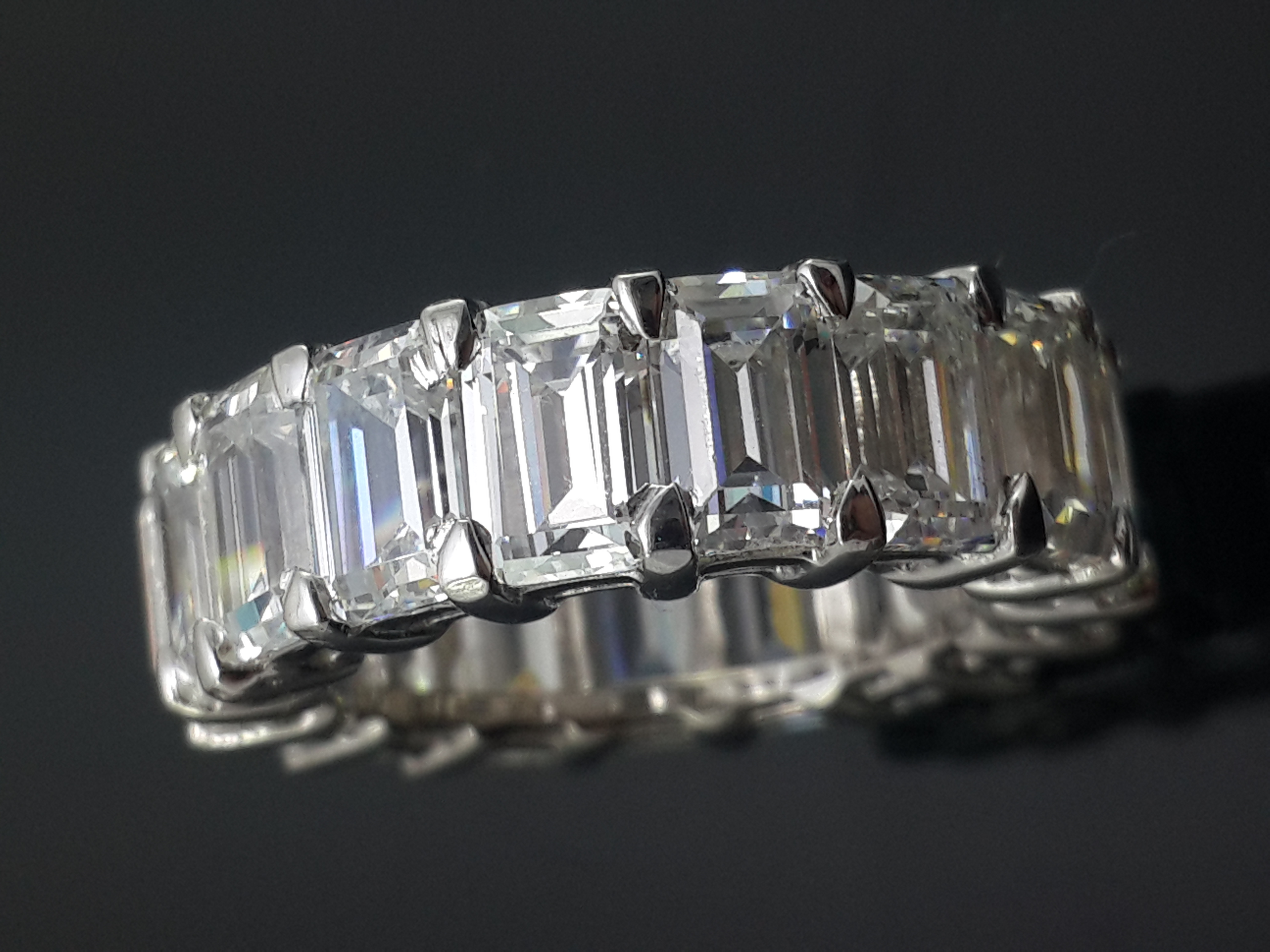 Emerald Cut Diamond Eternity Ring