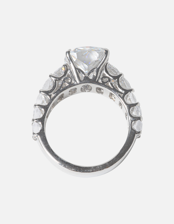 Cushion-Cut Signature Adastra CZ Engagement Ring