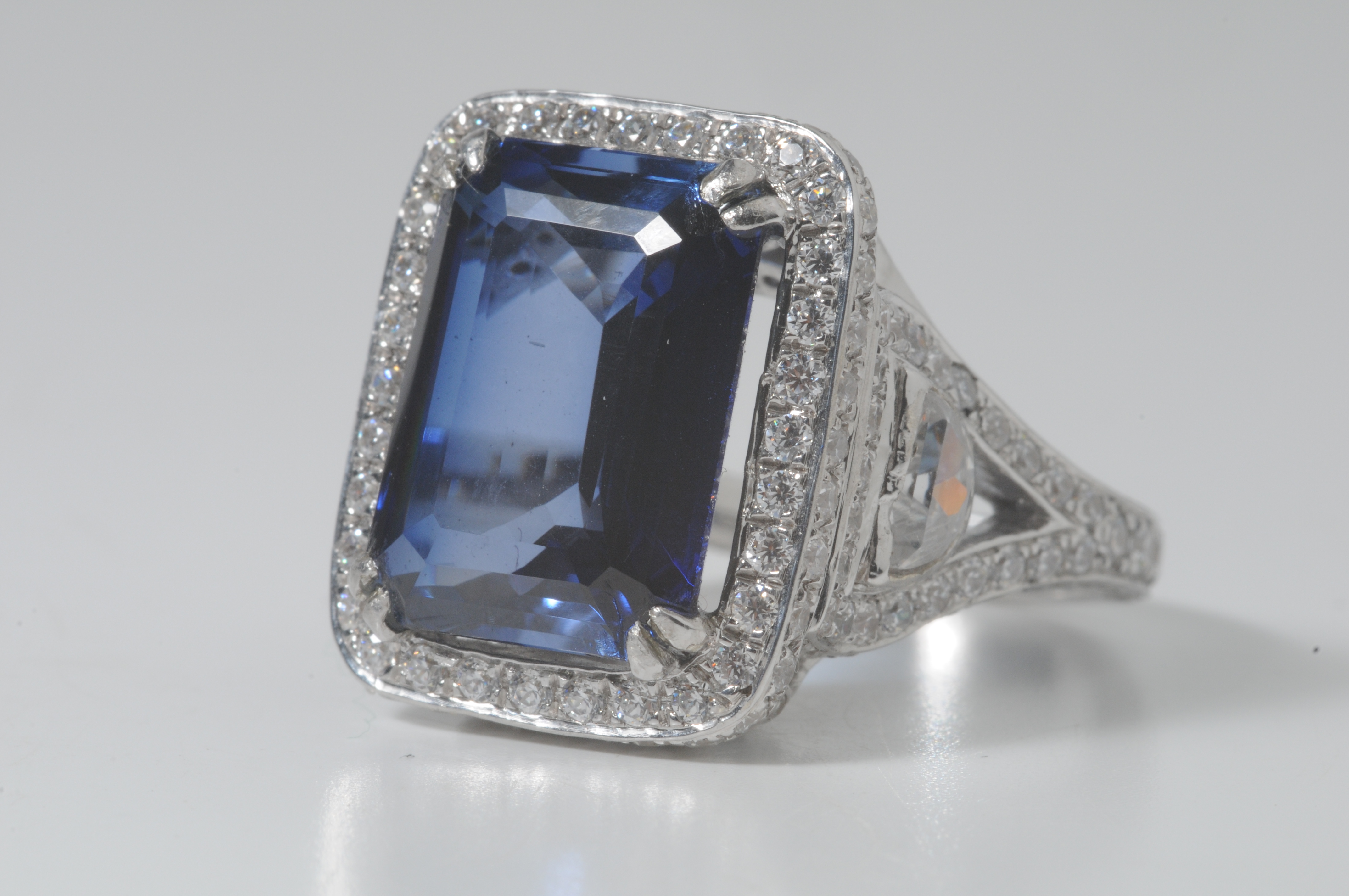 Blue Sapphire Signature Adastra CZ Ring