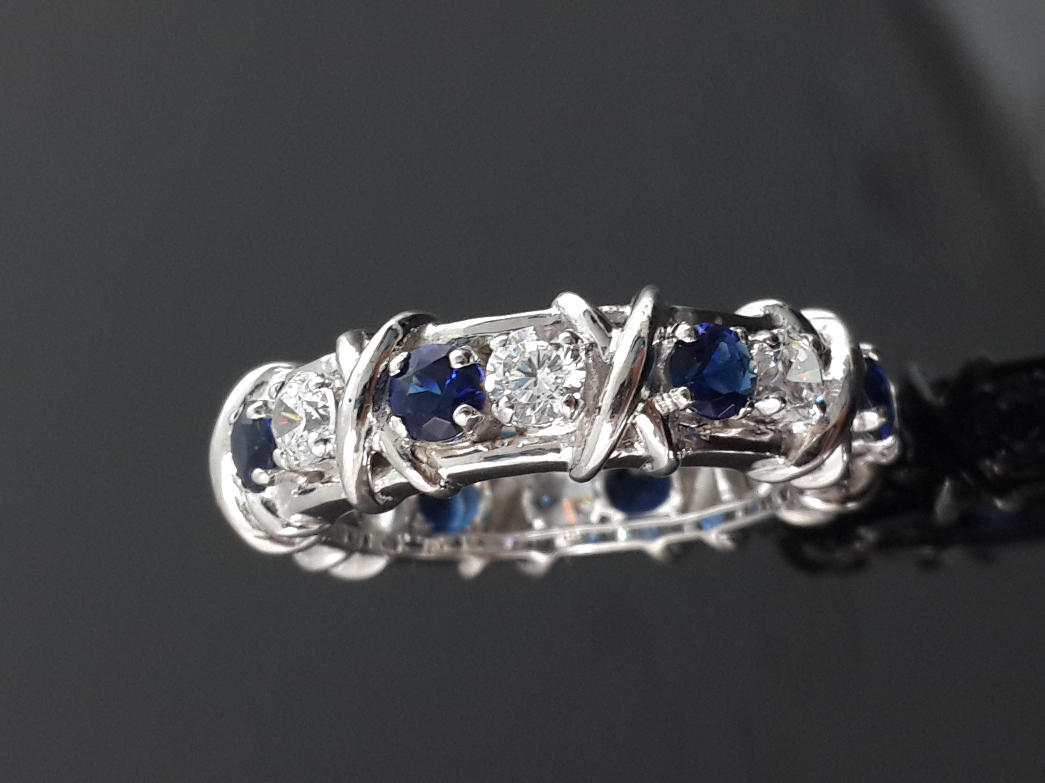 Sapphire & Signature Adastra CZ Eternity Ring
