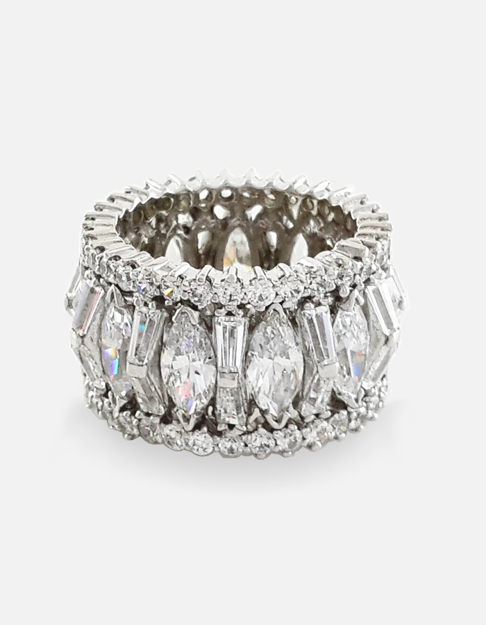 Luxury Crystal Statement Ring