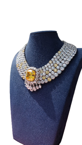 Luxe Citrine Signature Adastra CZ Necklace