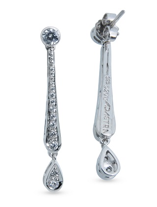 Elegant Drop Signature Adastra CZ Earrings