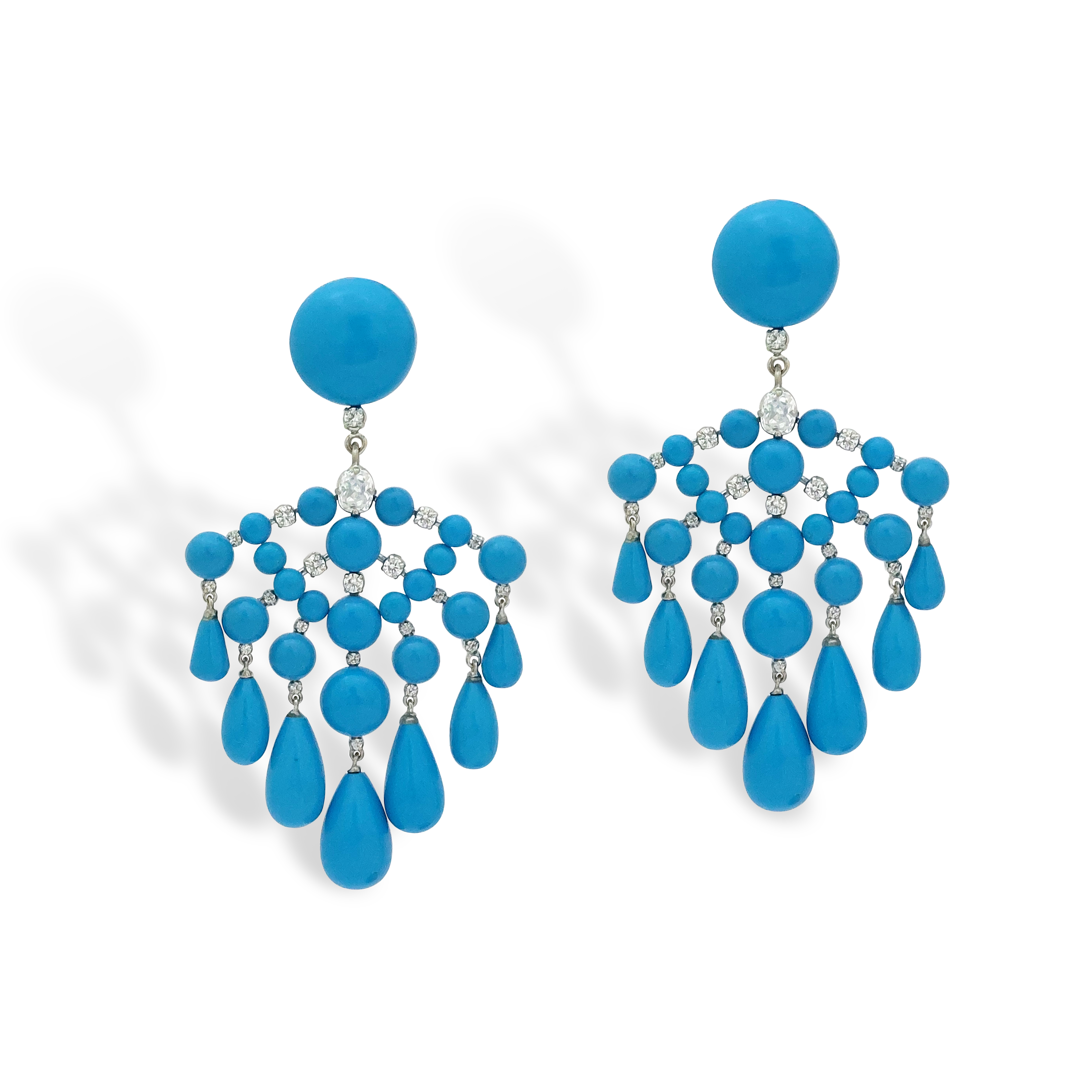 Turquoise Chandelier Earrings
