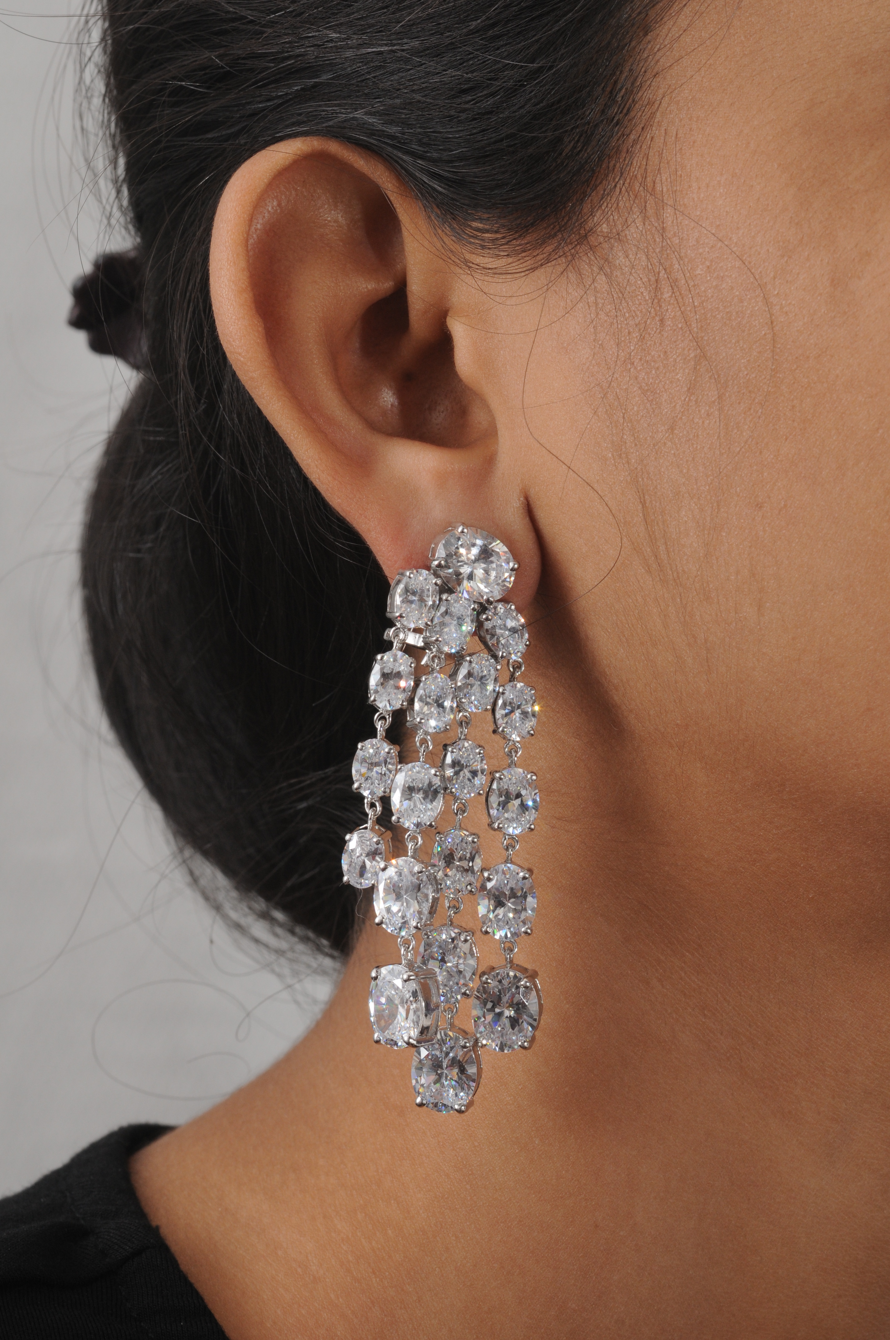 Luxury Signature Adastra CZ Chandelier Earrings