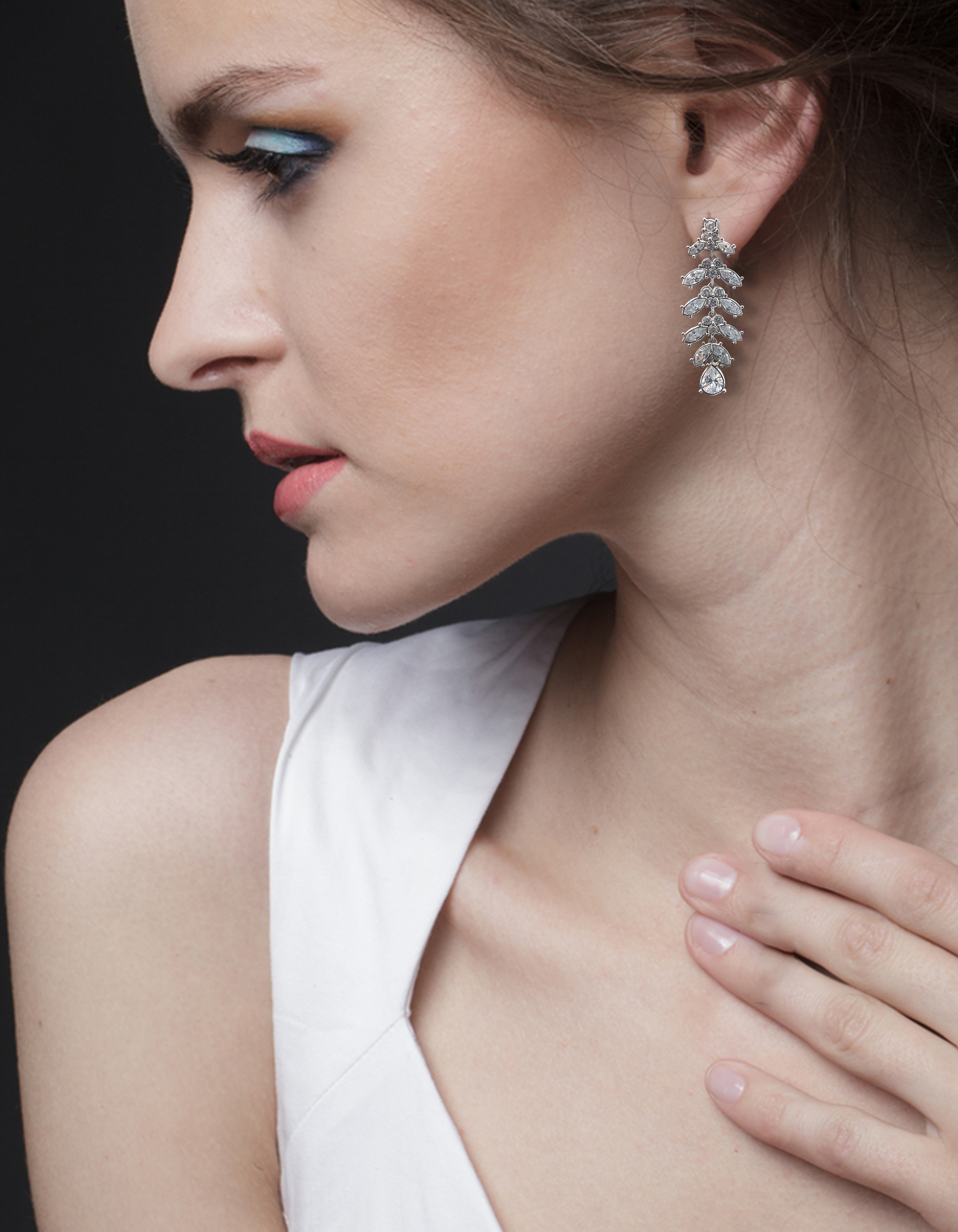 Crystal Drop Chandelier Earrings