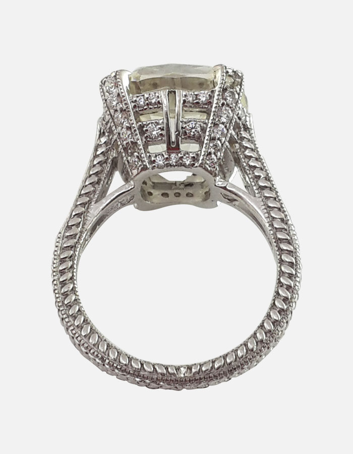 Vintage Cushion Cut Signature Adastra CZ Ring