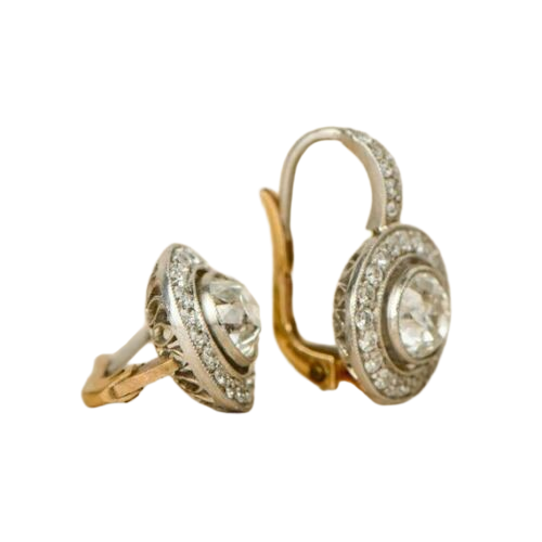 Vintage Signature Adastra CZ Halo Earrings