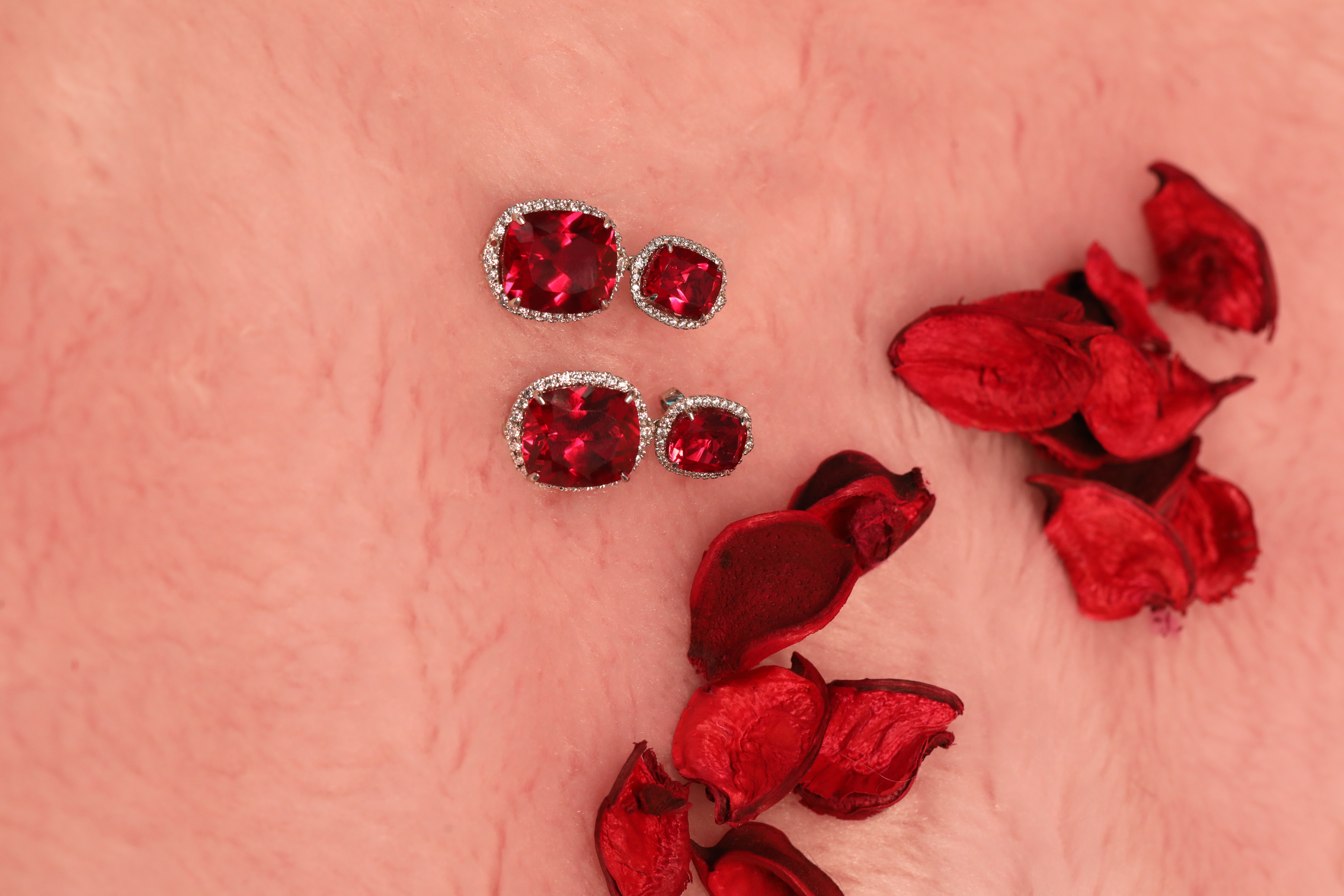 Ruby Drop Earrings