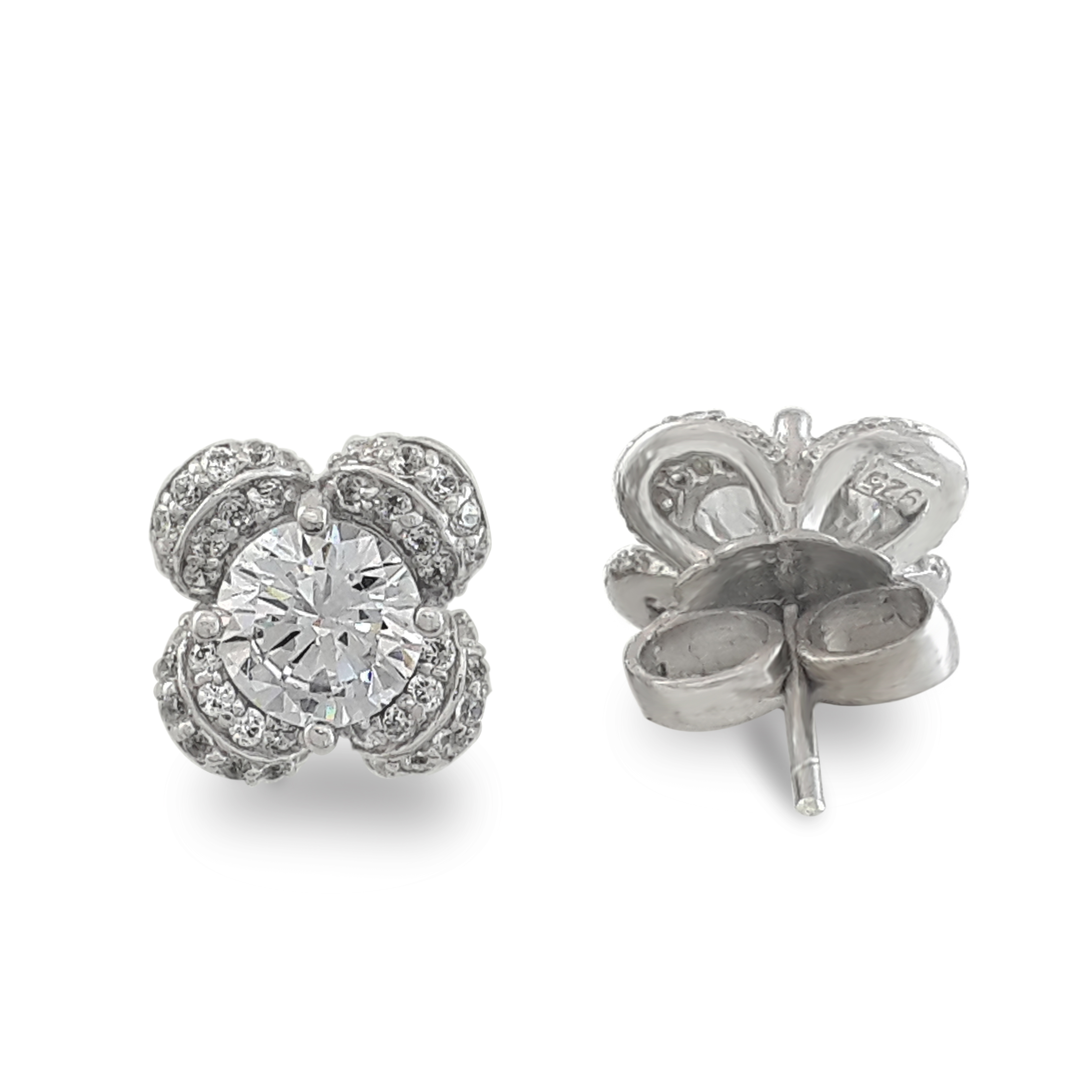 Signature Adastra CZ Cluster Stud Earrings