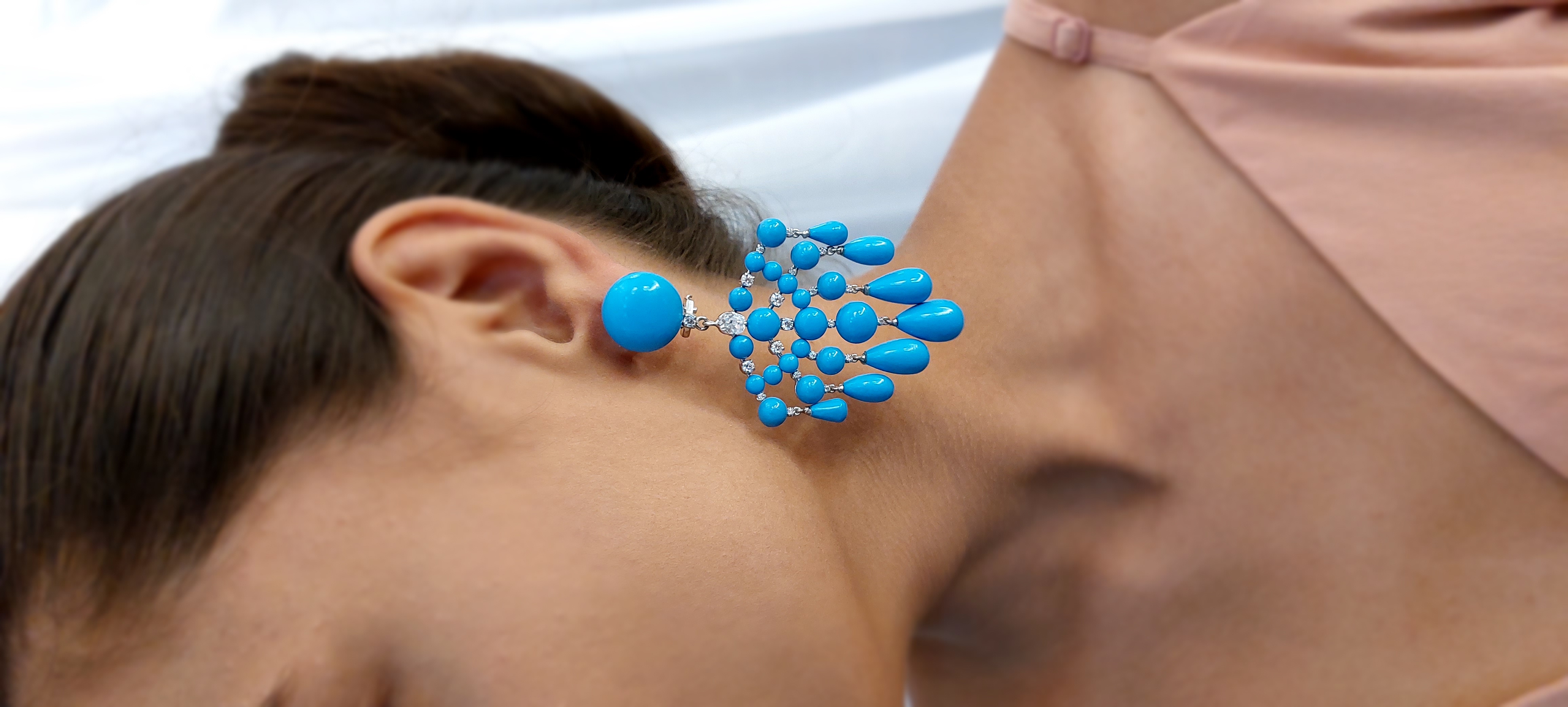 Turquoise Chandelier Earrings