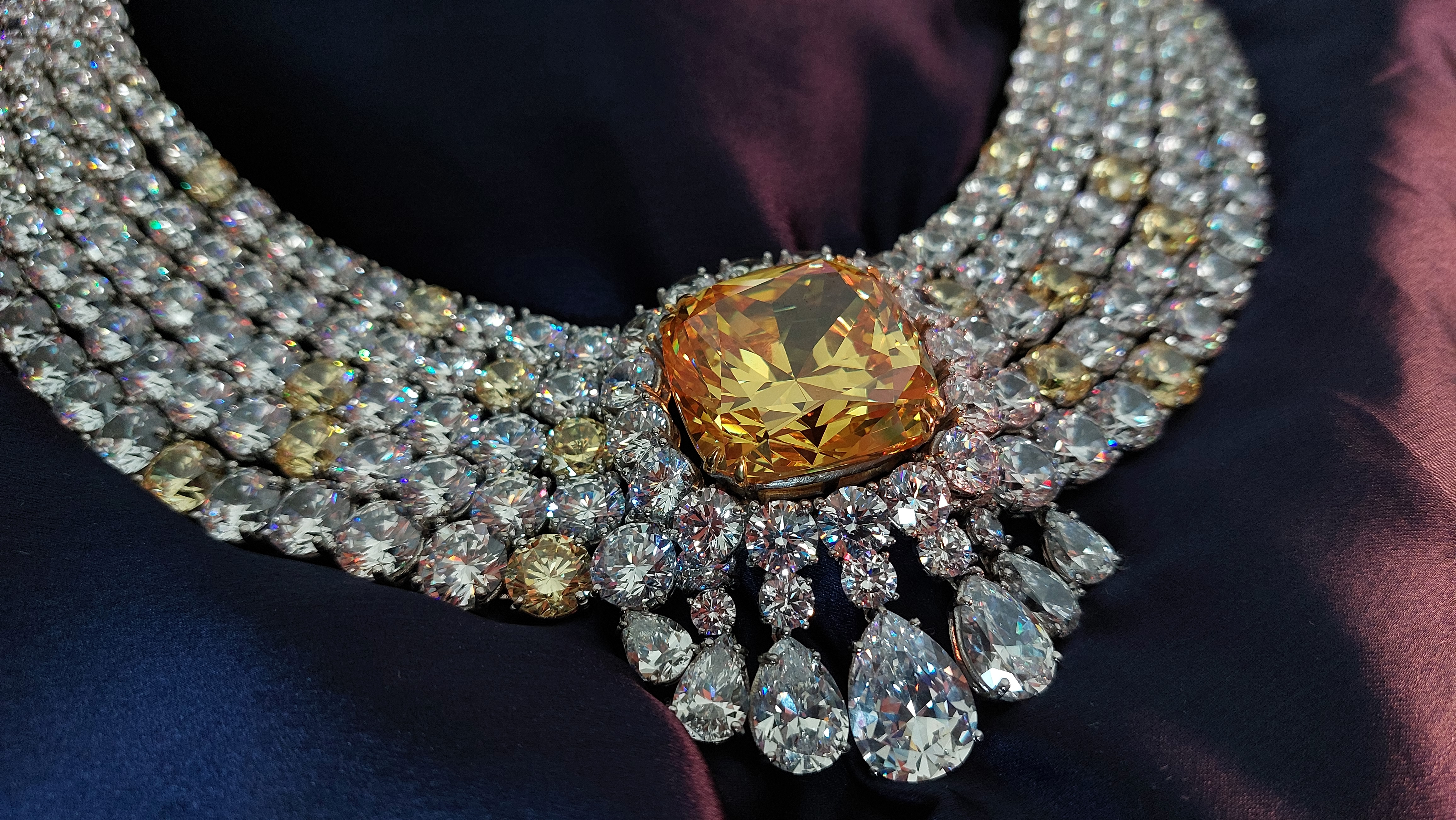 Luxe Citrine Signature Adastra CZ Necklace