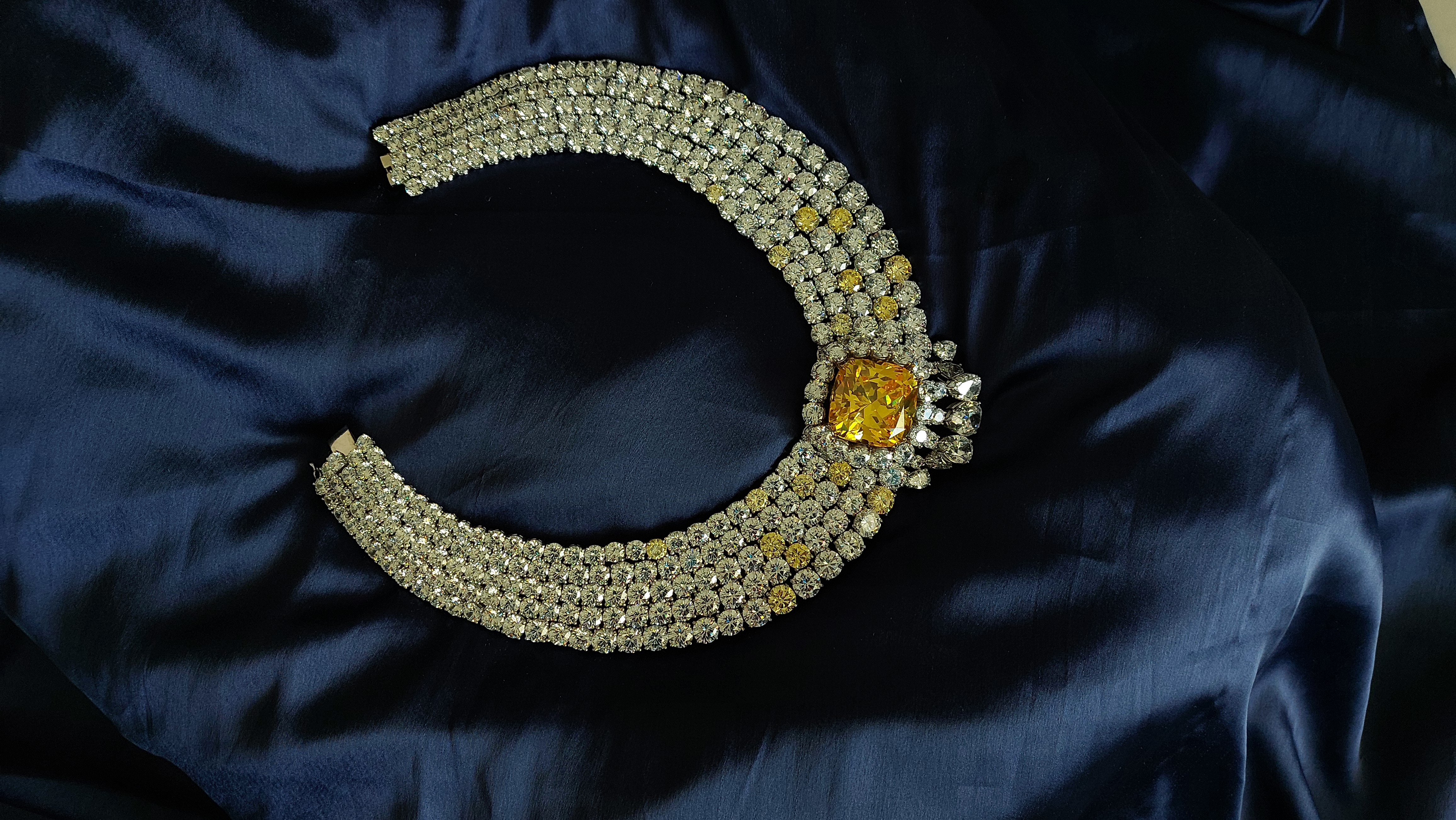 Luxe Citrine Signature Adastra CZ Necklace