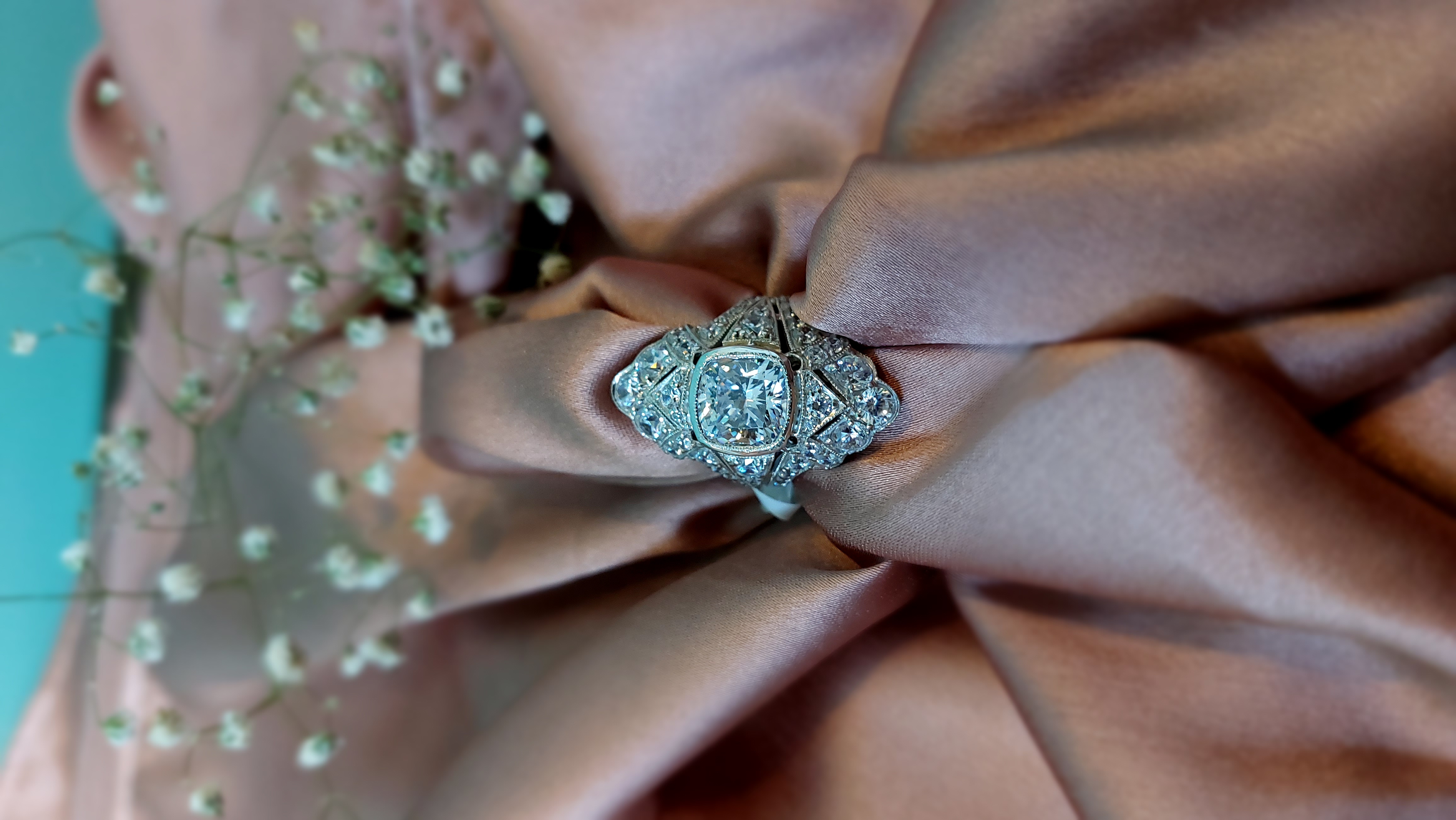 Vintage Art Deco Signature Adastra CZ Ring