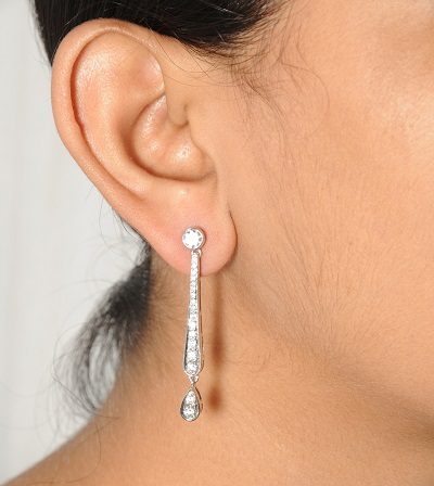 Elegant Drop Signature Adastra CZ Earrings
