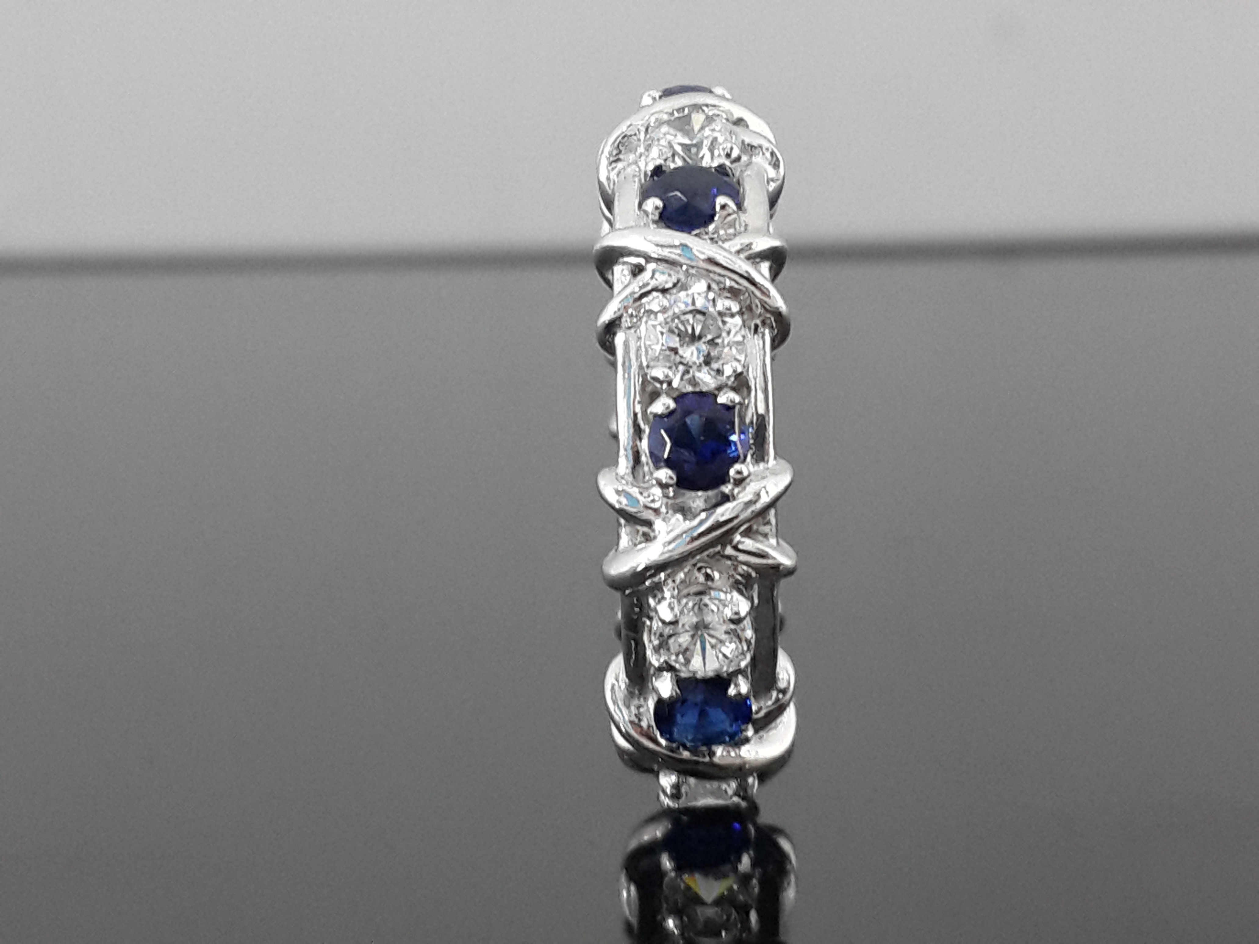 Sapphire & Signature Adastra CZ Eternity Ring