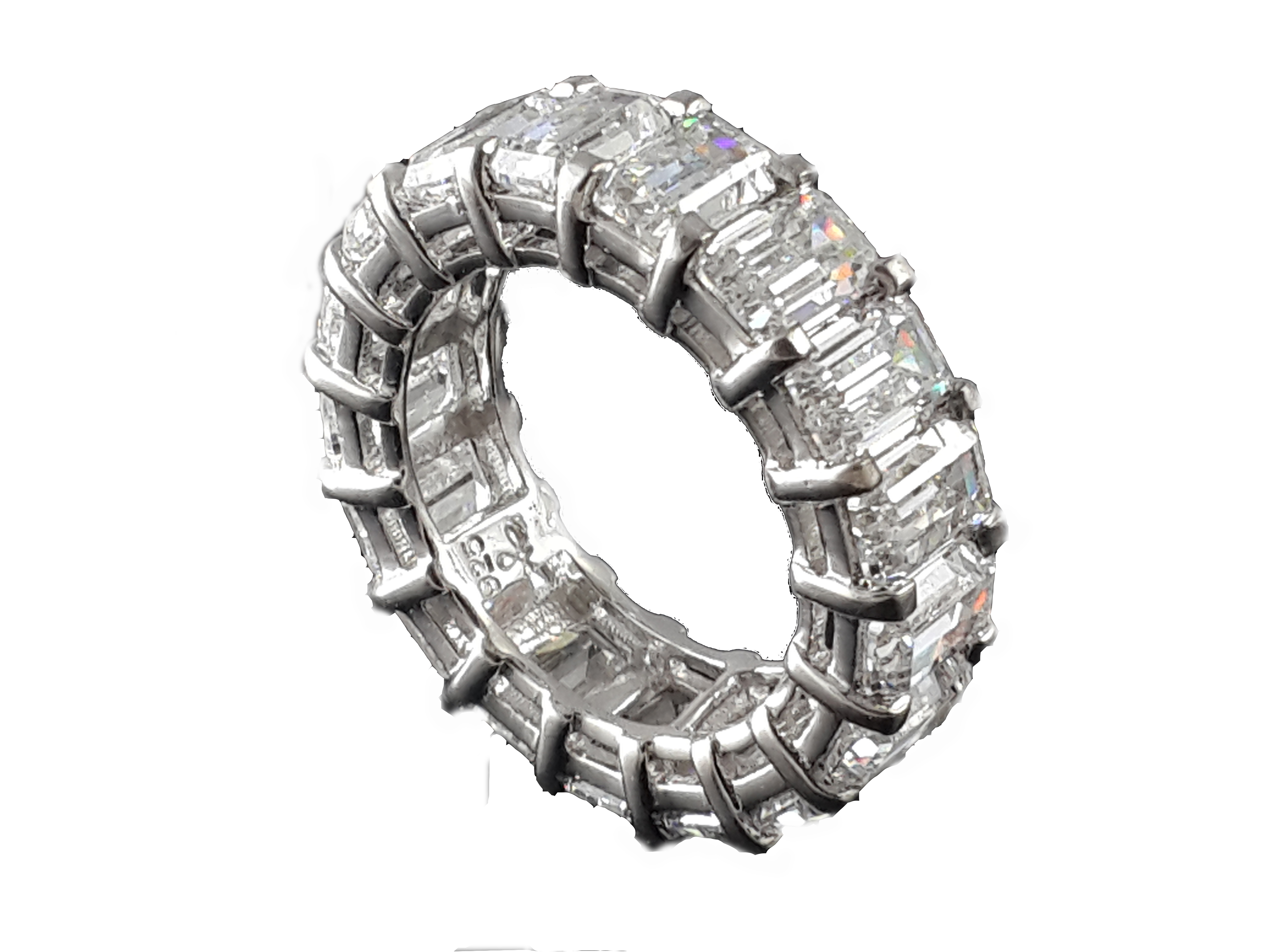 Emerald Cut Diamond Eternity Ring