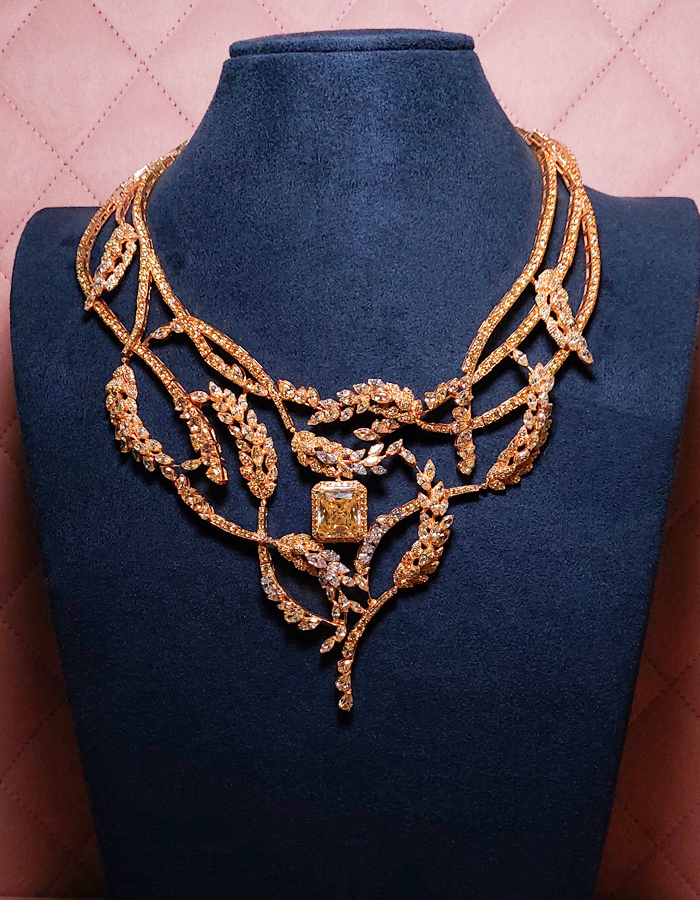 Adastra Gold & Signature Adastra CZ Necklace