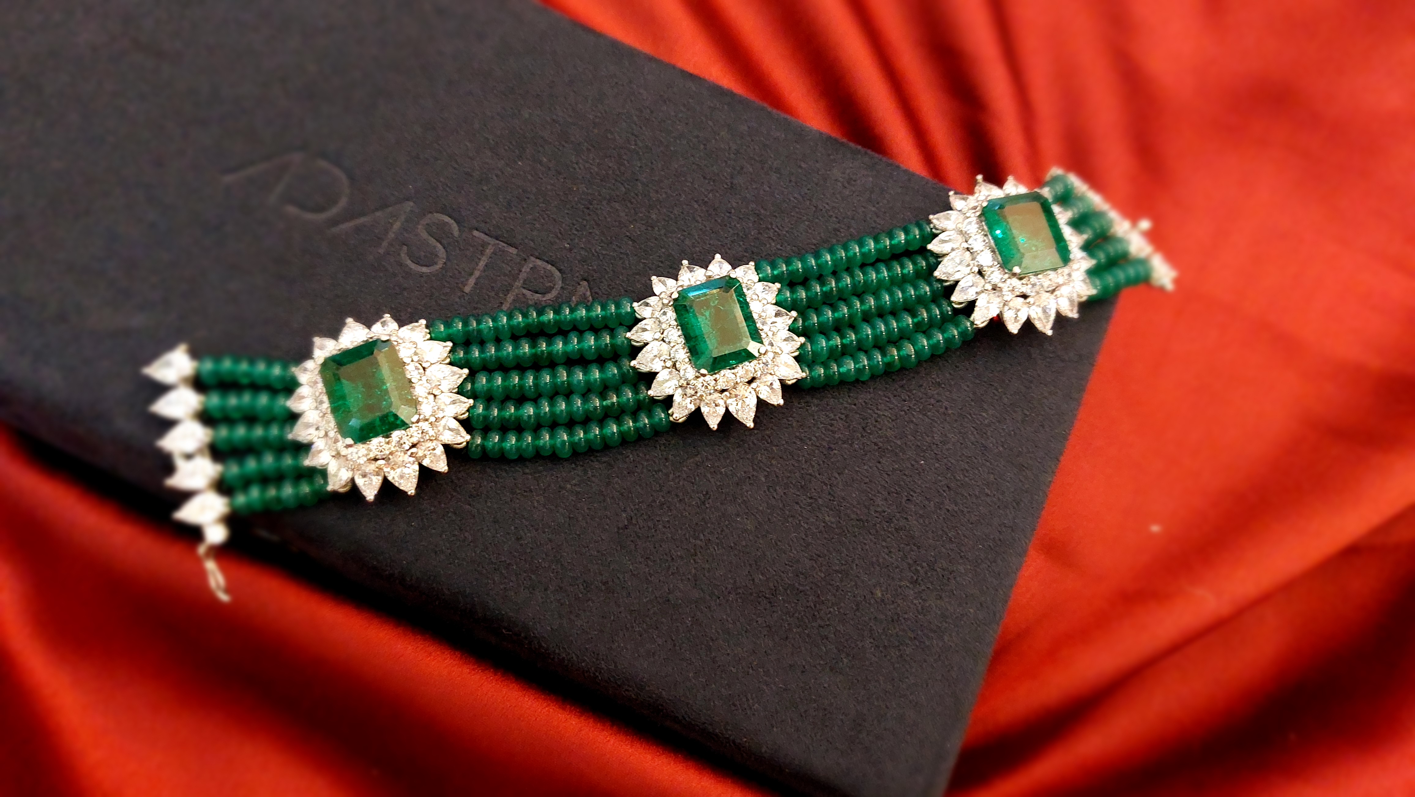 Emerald and Signature Adastra CZ Bracelet