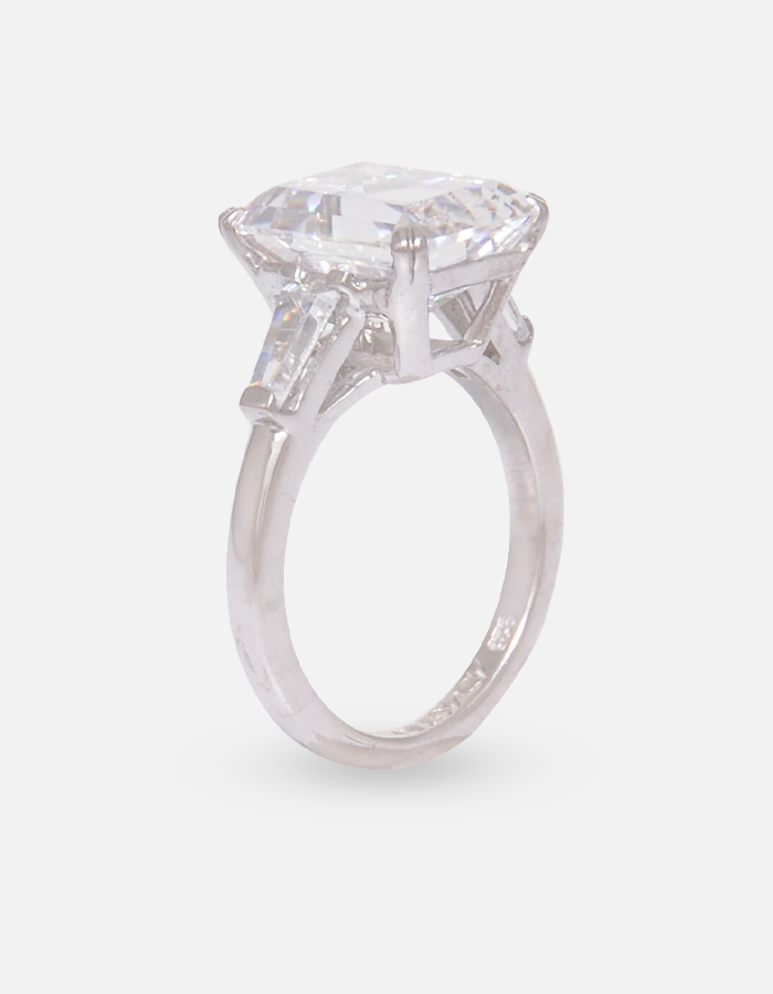 Emerald Cut Signature Adastra CZ Ring