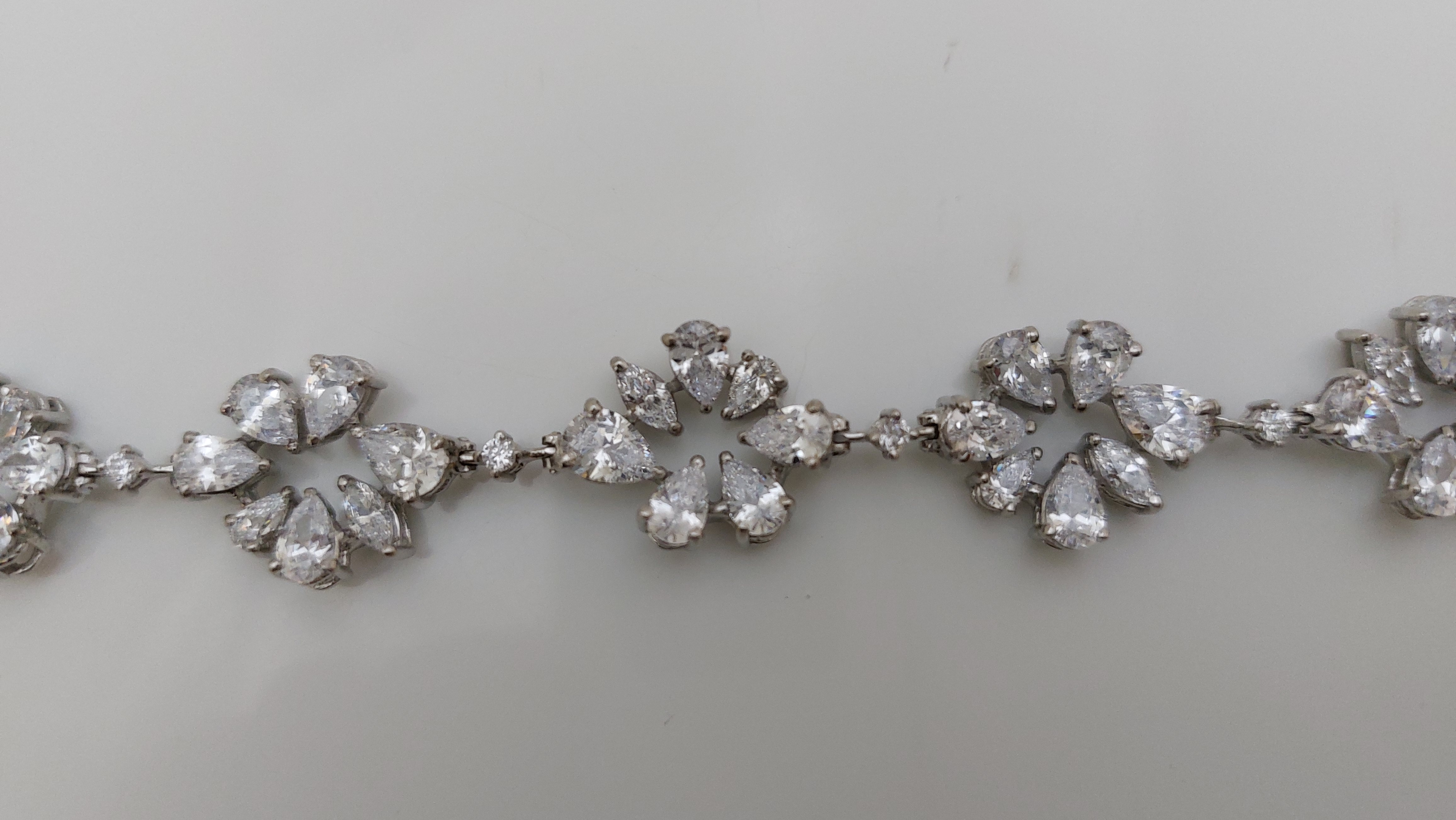 Signature Adastra CZ Cluster Tennis Bracelet