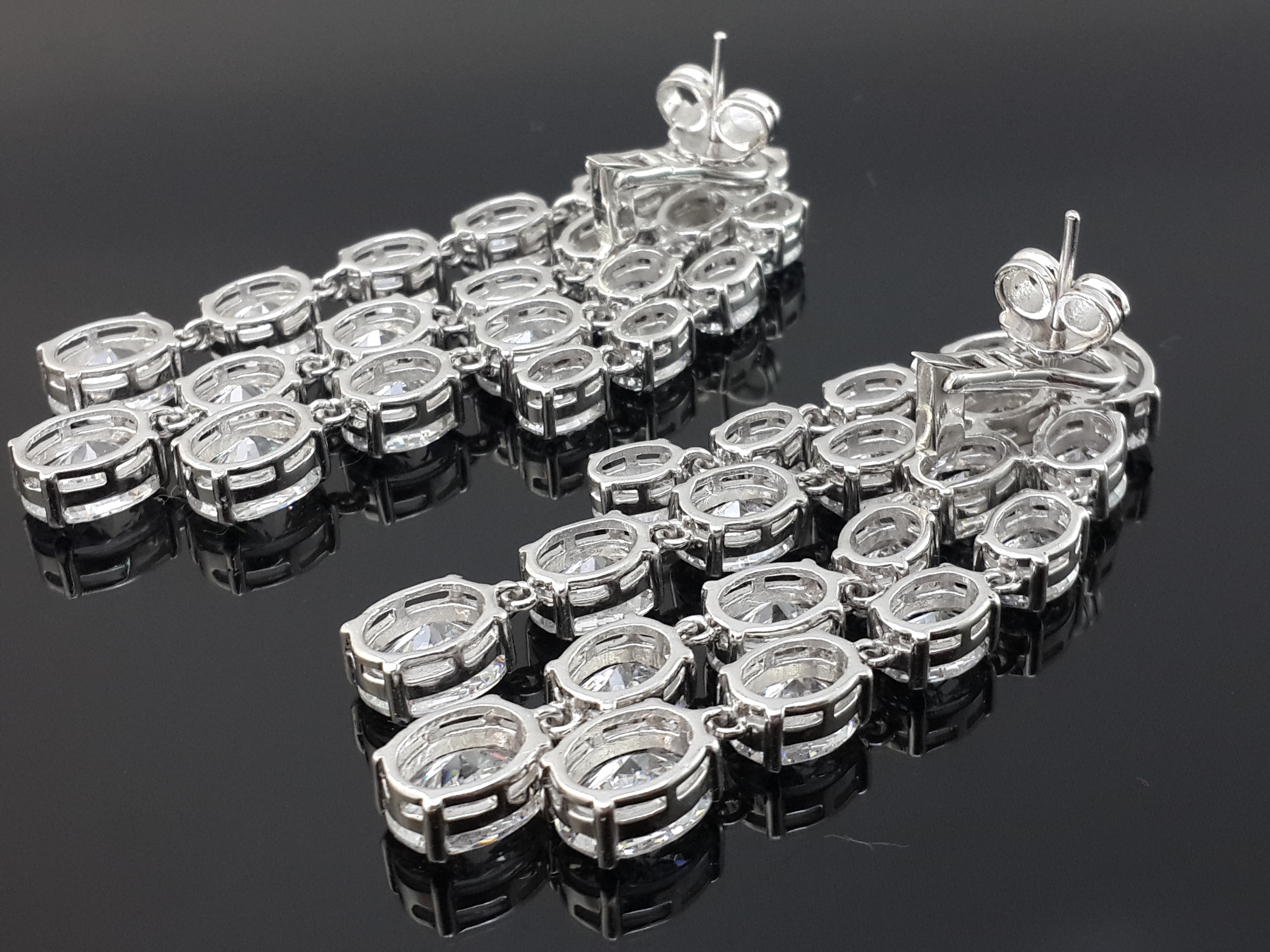Luxury Signature Adastra CZ Chandelier Earrings