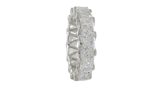 Crystal Textured Glass Ring