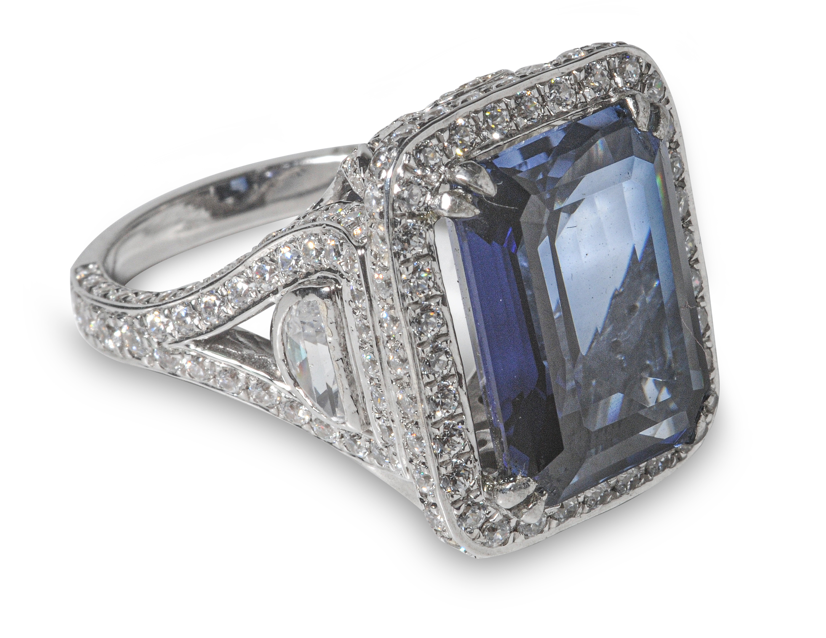 Blue Sapphire Signature Adastra CZ Ring