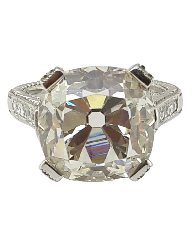 Vintage Cushion Cut Signature Adastra CZ Ring