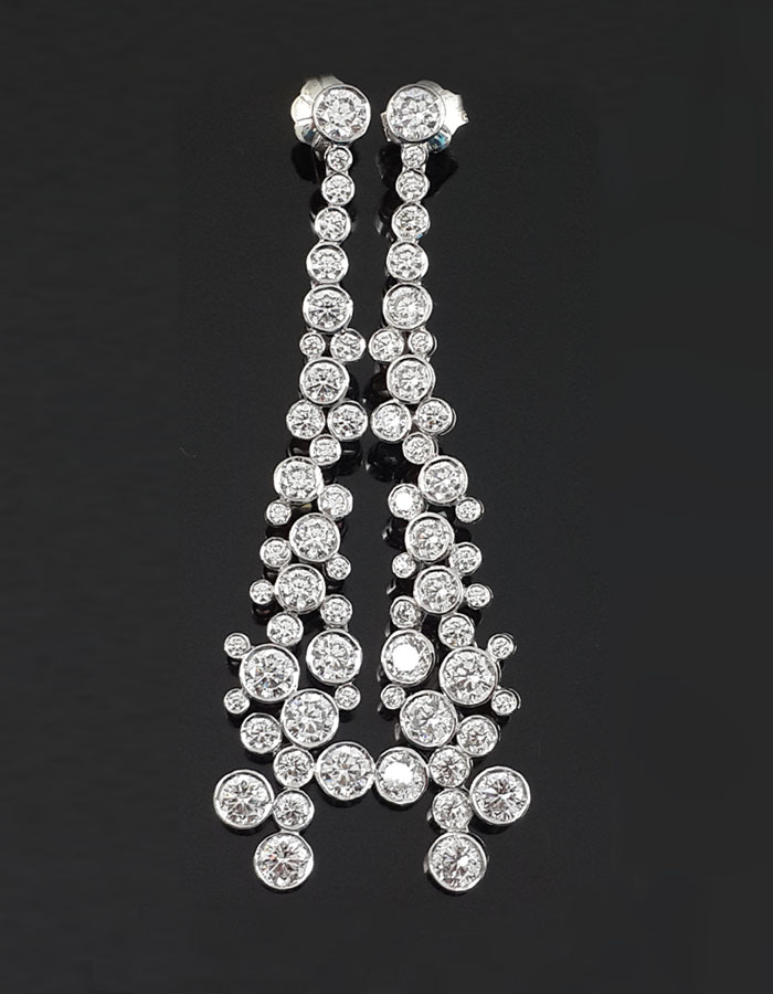 Signature Adastra CZ Cluster Drop Earrings