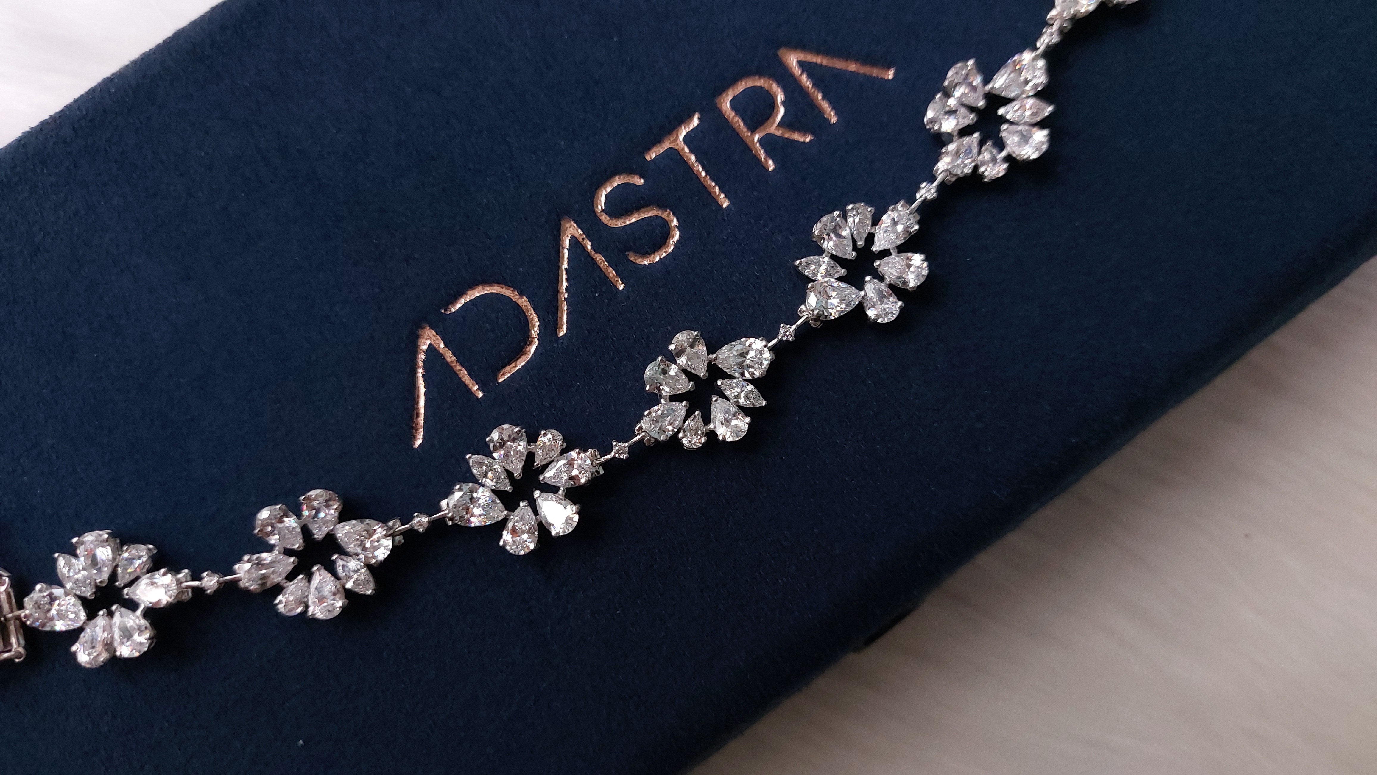Signature Adastra CZ Cluster Tennis Bracelet