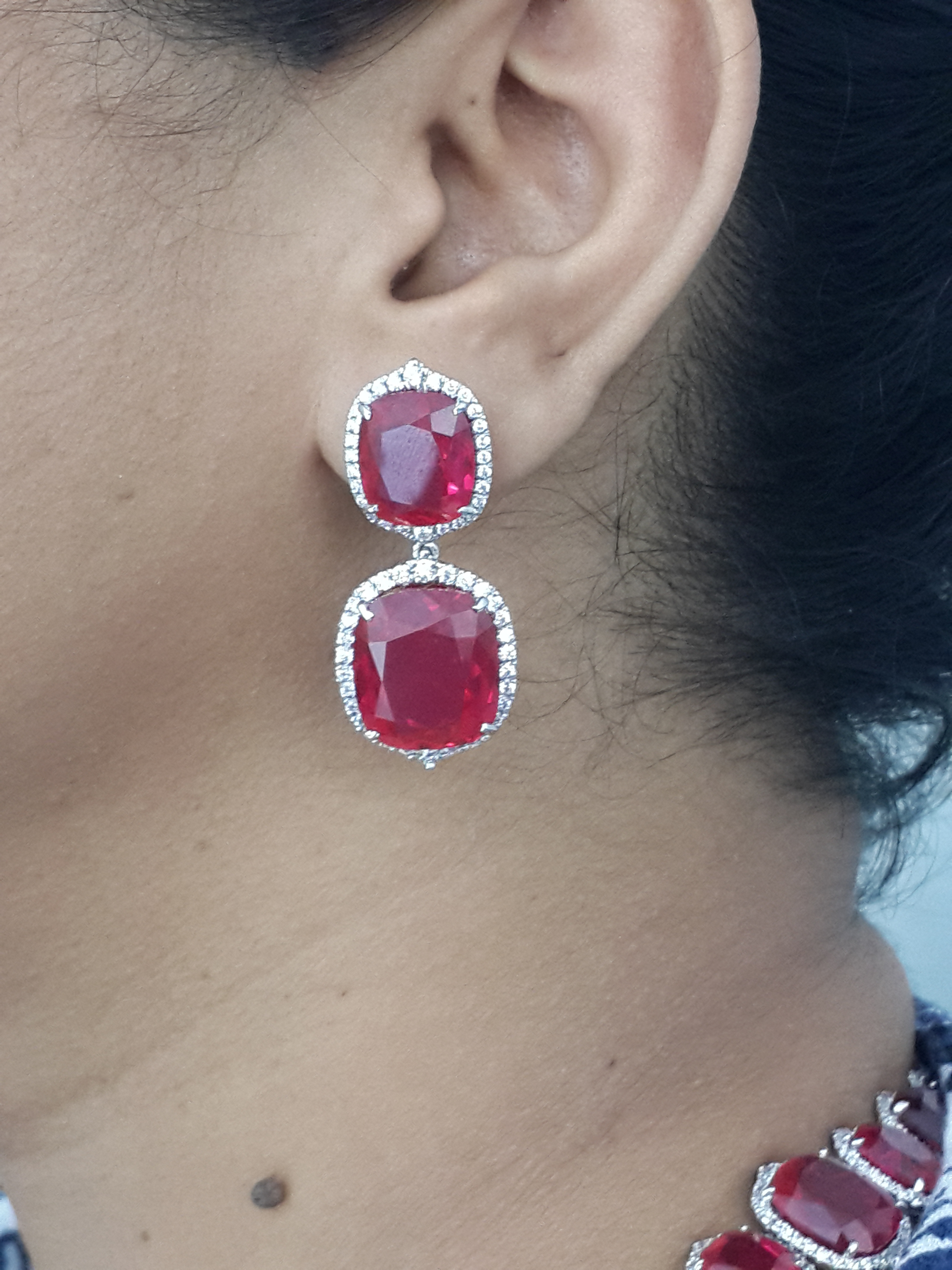 Ruby Drop Earrings
