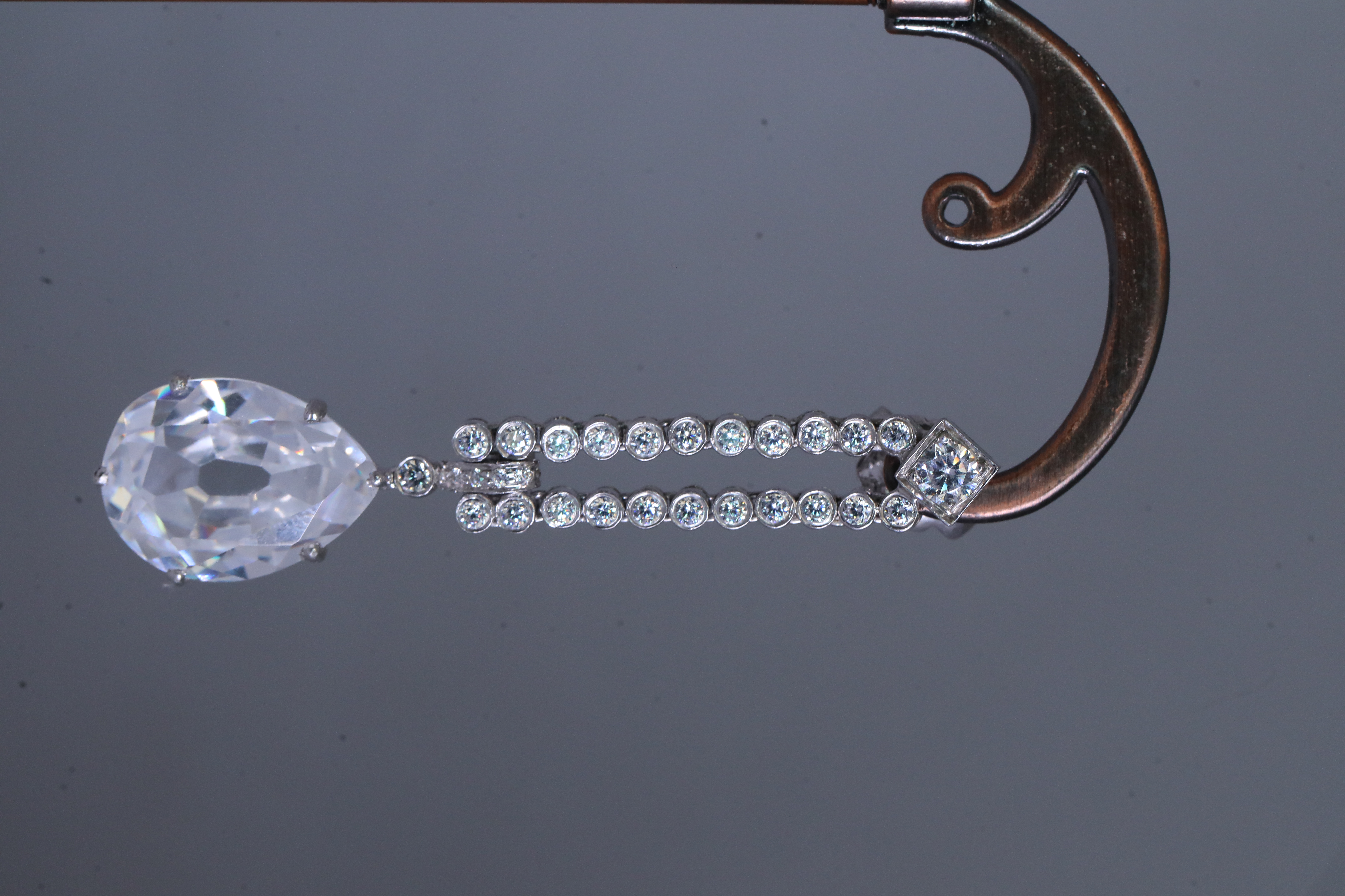 Pear-Shaped Signature Adastra CZ Drop Earrings