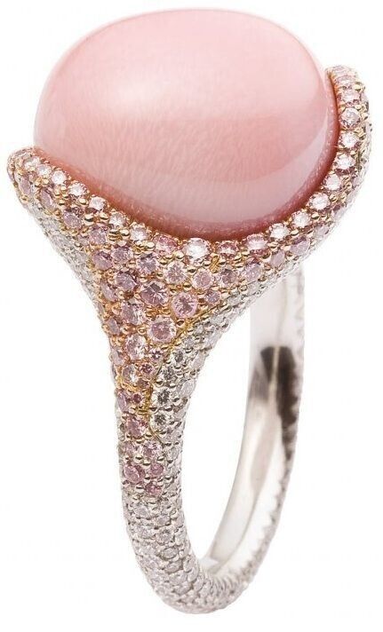 Pink Gemstone Signature Adastra CZ Ring